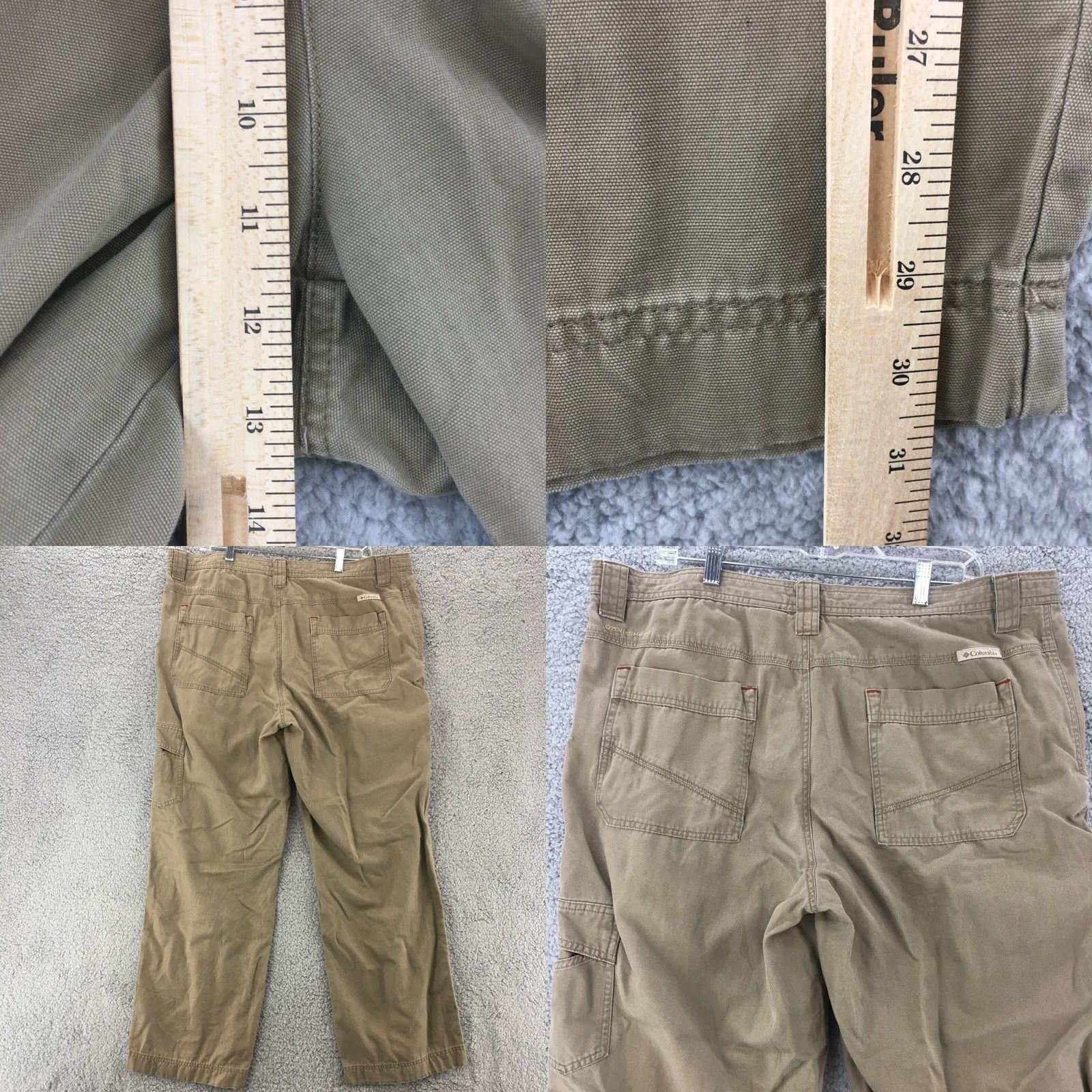 Vintage Columbia Omni Shield Ultimate Cargo Hiking Pants Mens 40 Beige Mid Rise Zip Fly Shirt Pants Cargo Size 27" / US 4 / IT 40 - 8 Thumbnail