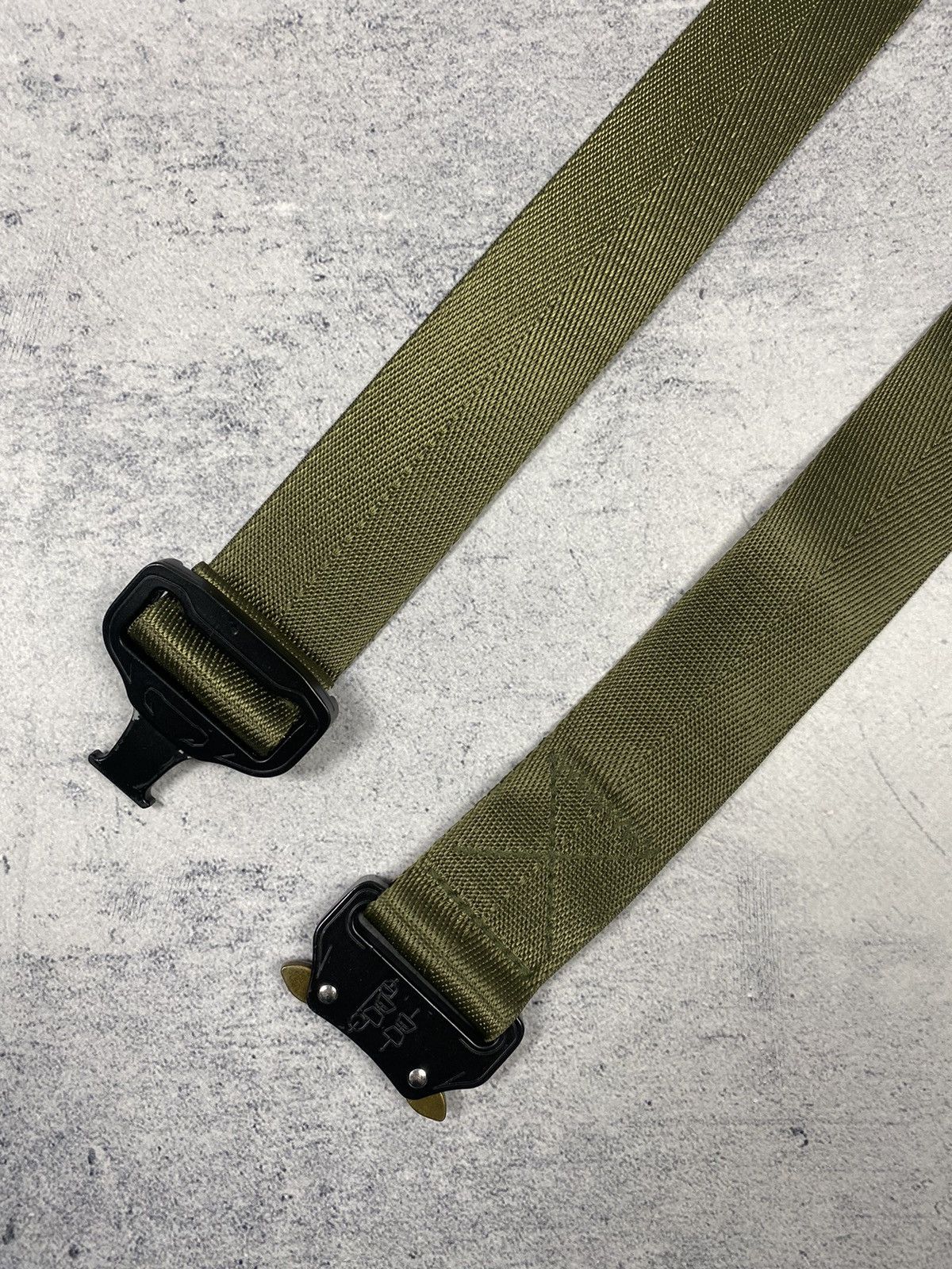 Other Military Tactical Outdoor Hiking Olive Nylon Universal Belt Size ONE SIZE - 3 Thumbnail