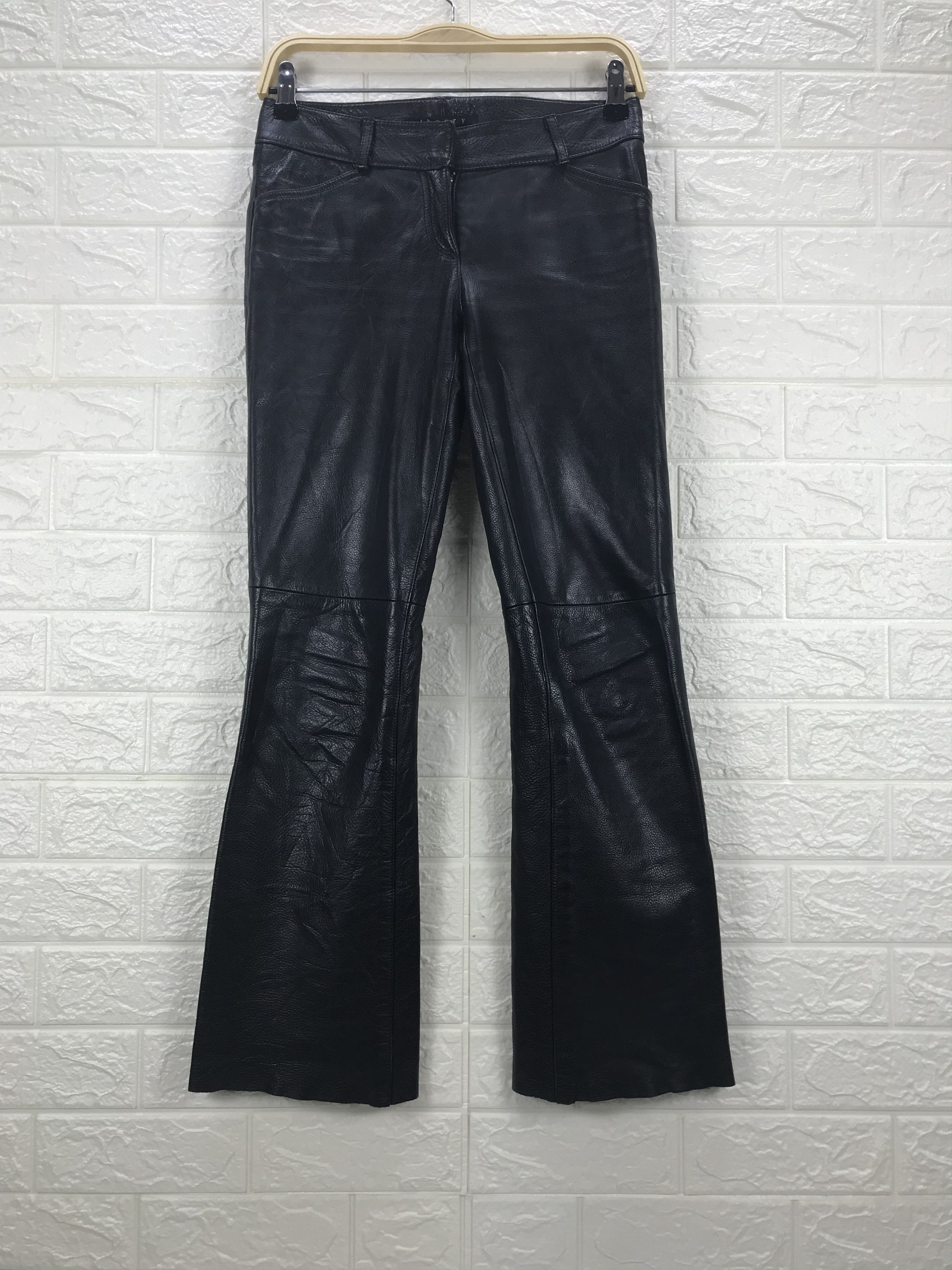 Theory Vintage Theory Black Leather Pants Size 26" / US 2 / IT 38 - 1 Thumbnail