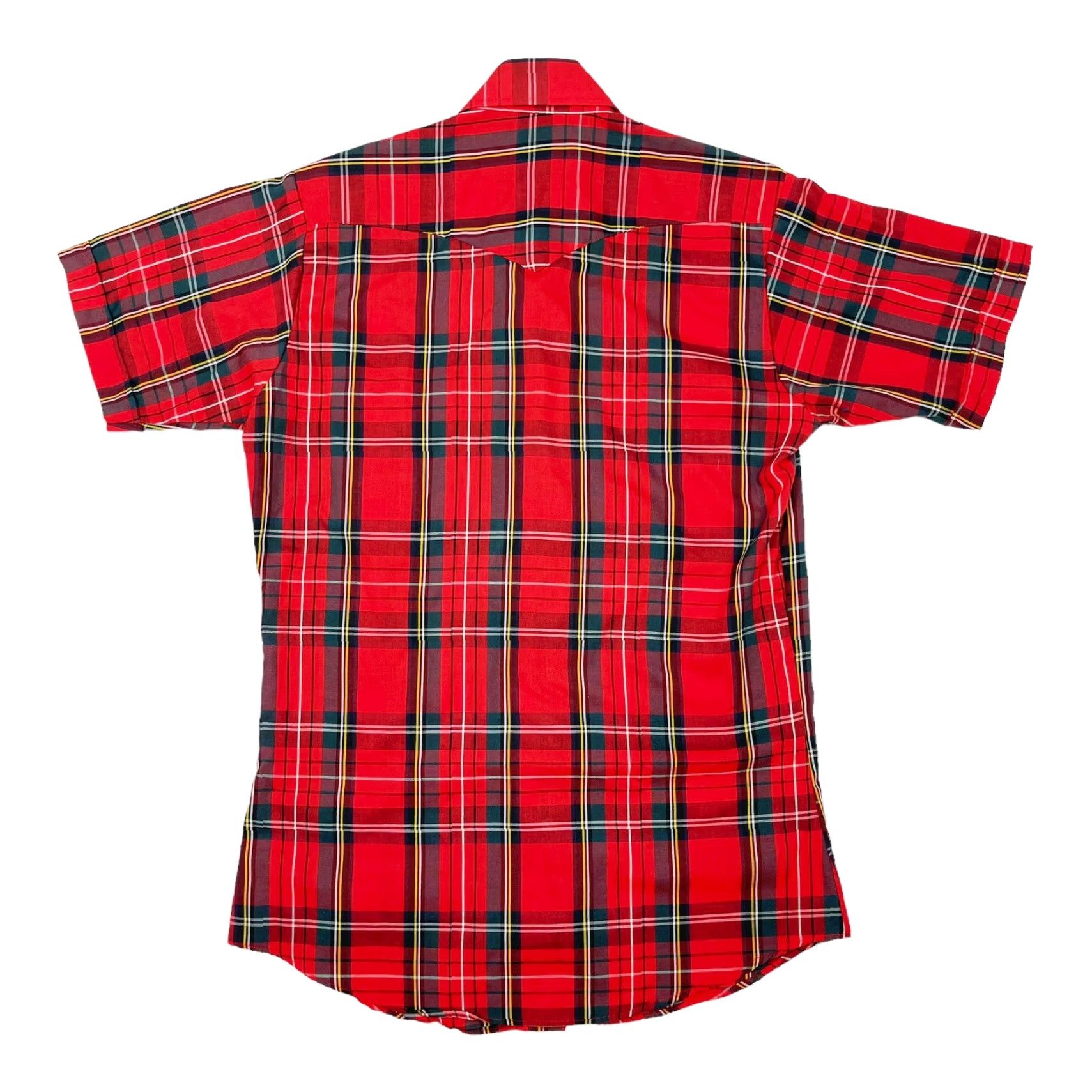 Vintage VINTAGE Panhandle Slim PLAID Western Pearl Button Short Sleeve Shirt MENS Medium Red Knit Pocket Slimming Size US M / EU 48-50 / 2 - 3 Thumbnail