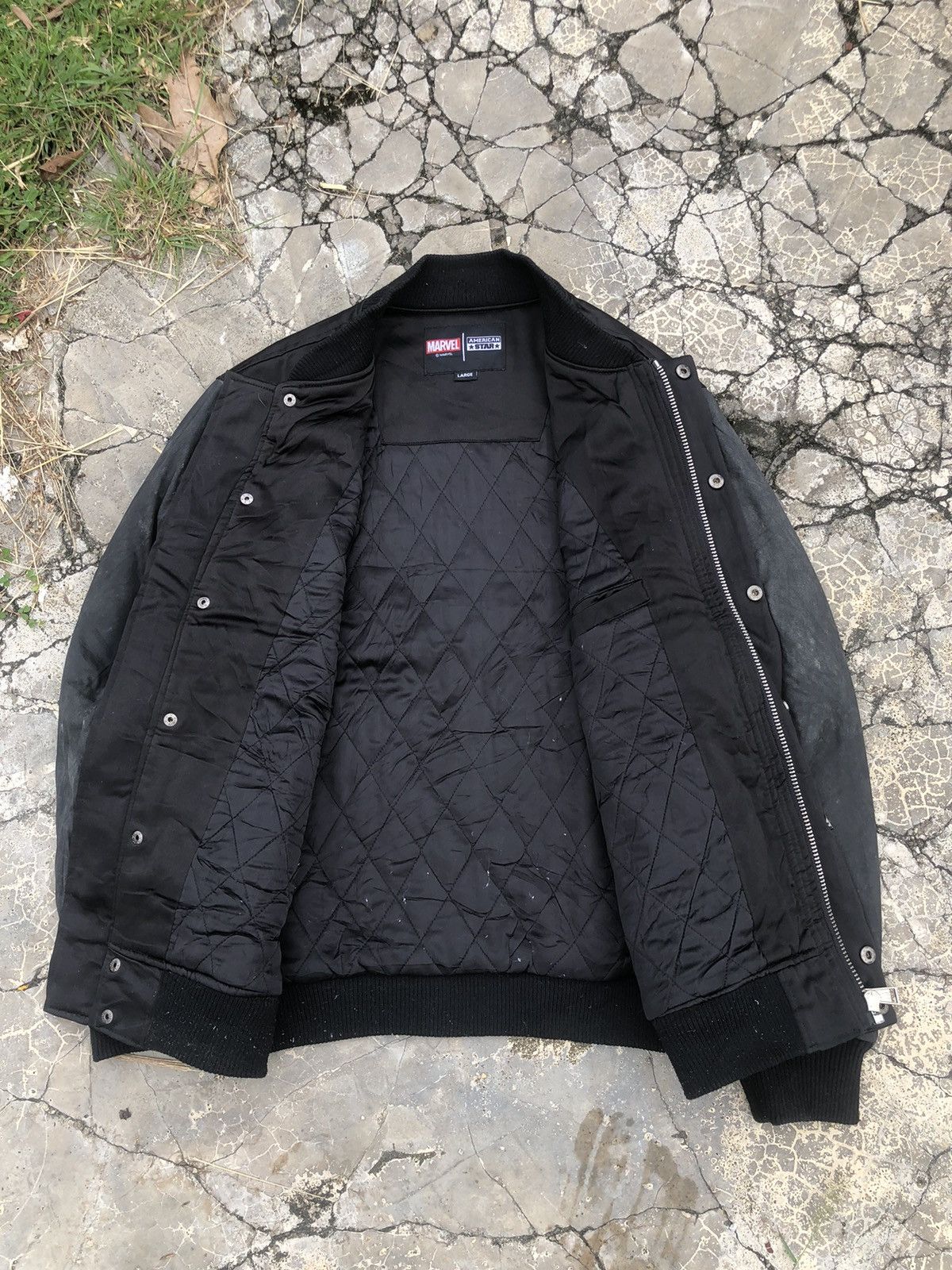 Japanese Brand Vintage Y2K Varsity American Star X Marvel Spiderman Size US L / EU 52-54 / 3 - 15 Thumbnail