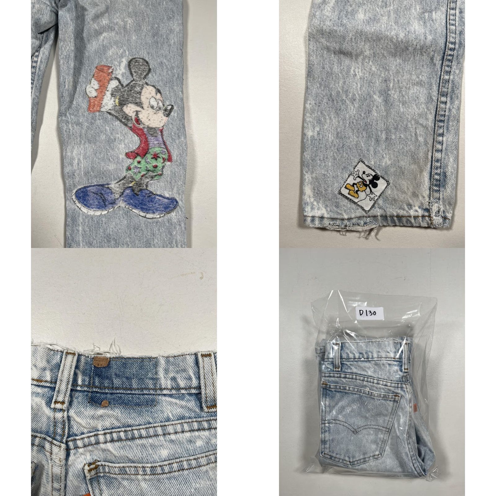 Levi's VINTAGE Levi's Jeans Womens Blue Acid Wash Mickey Disney 90s VTG Read Size 26" / US 2 / IT 38 - 10 Thumbnail