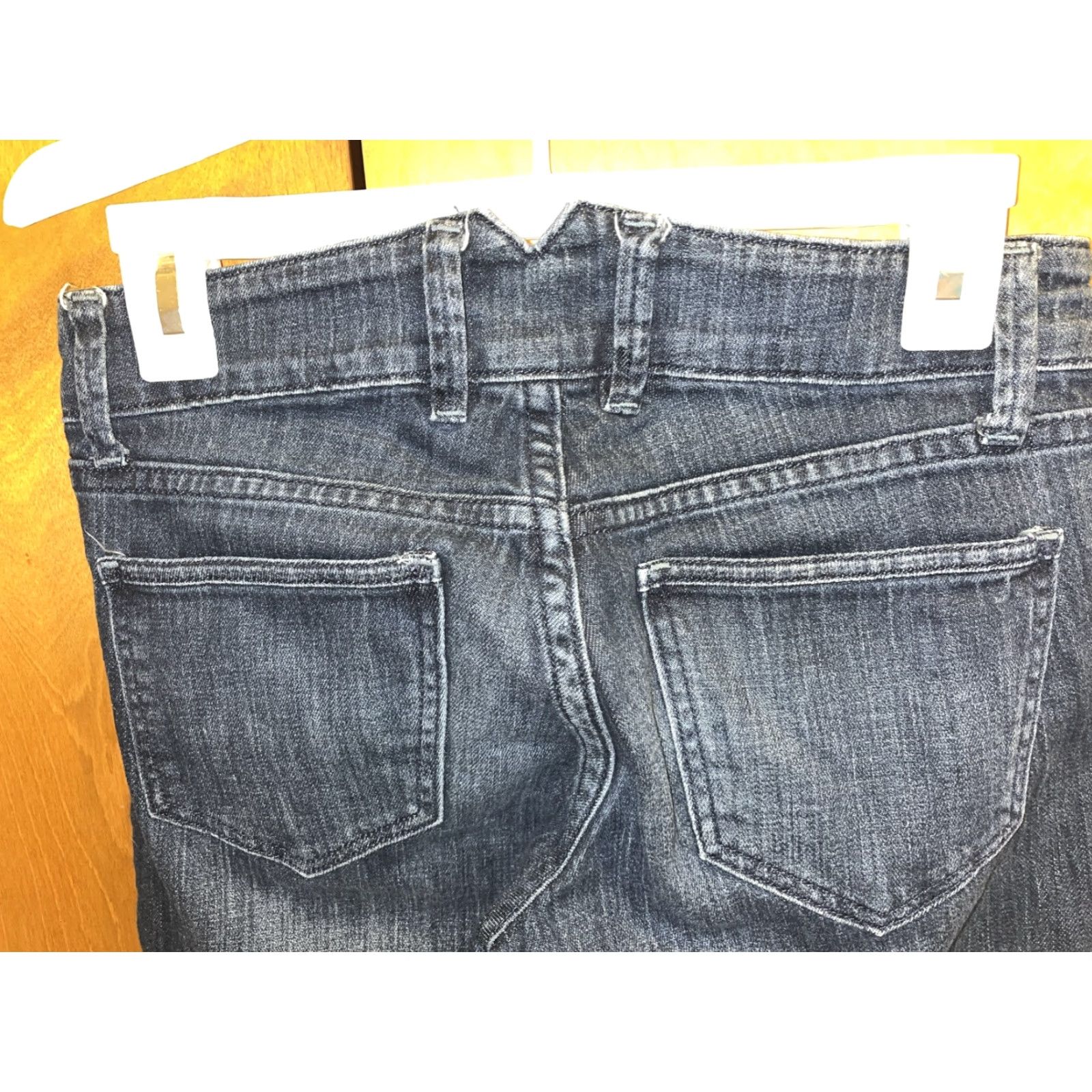 Old Navy VINTAGE Old Navy Flared Jeans Size 0 Women's Dark Blue 90s Retro Bohemian Festival Size 25" / US 0 / IT 36 - 5 Thumbnail