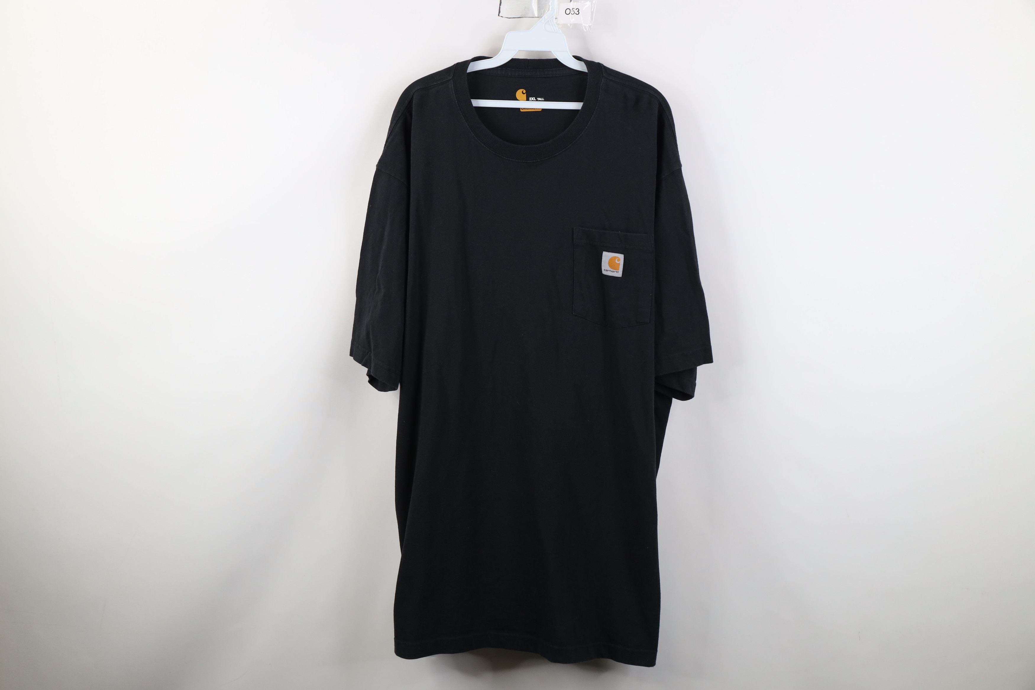 Carhartt Vintage Y2K Carhartt Heavyweight Cotton T-Shirt Black Pocket Size US XXL / EU 58 / 5 - 1 Thumbnail