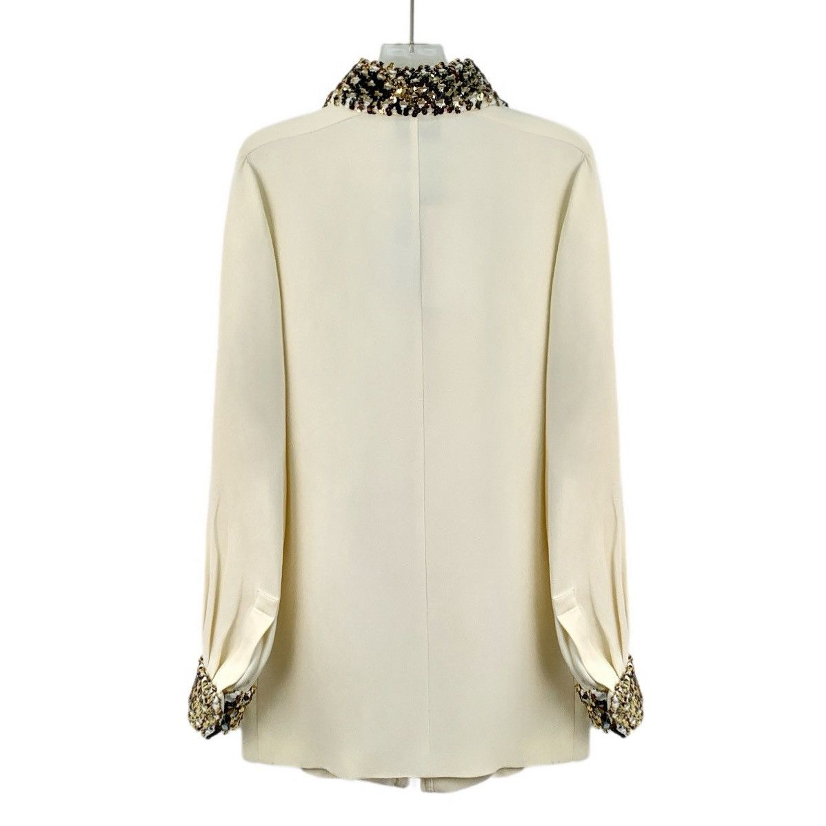 Chanel Chanel Inlaid Stand Collar Zipper Long Sleeve Shirt K26WX Size XS / US 0-2 / IT 36-38 - 2 Thumbnail