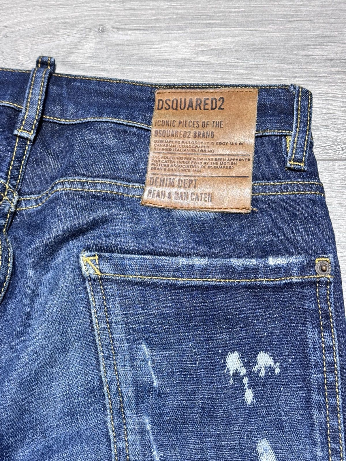 Dsquared2 Distressed skinny cool guy Jeans size 42