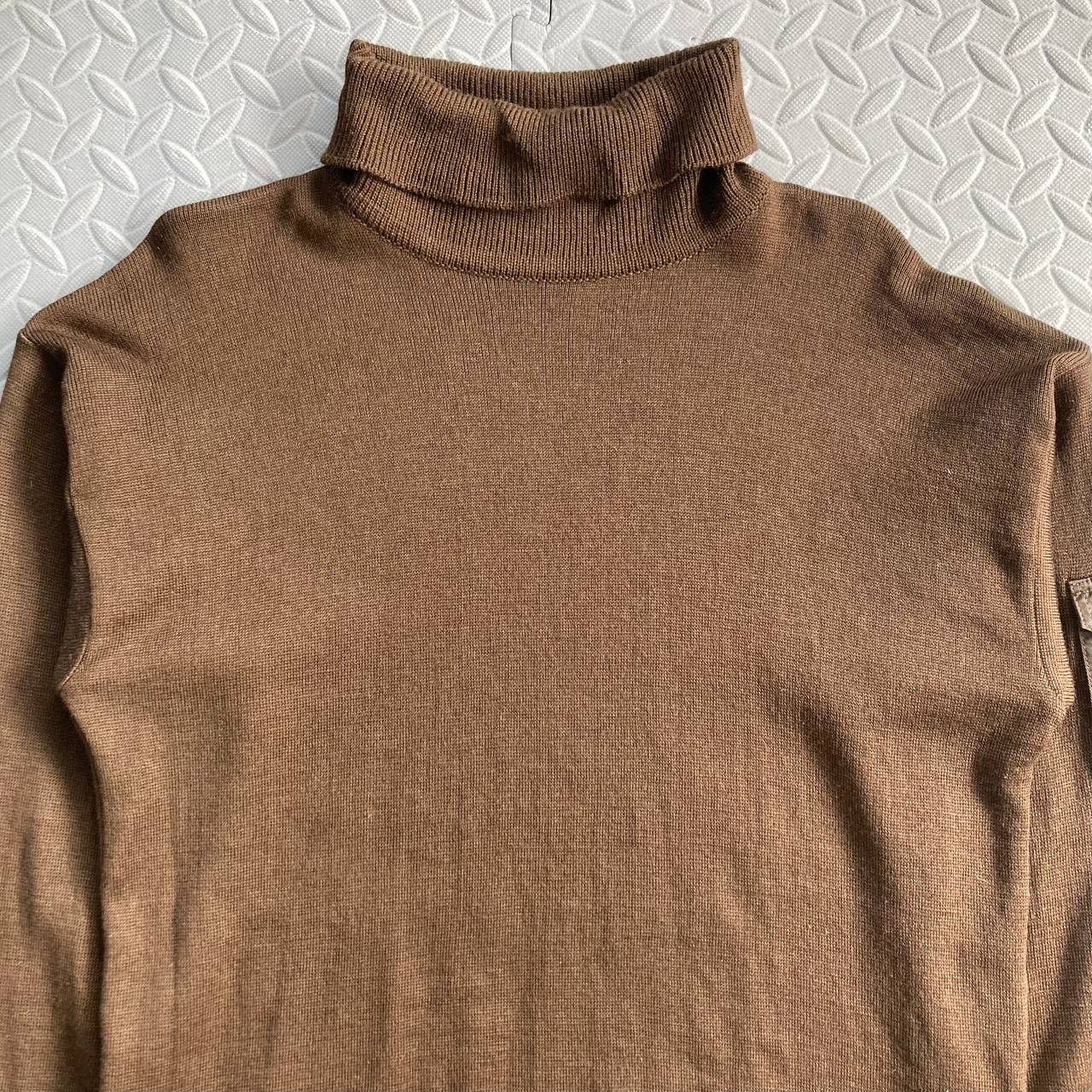 Versace Vintage 90’s Turtleneck Pullover Sweater Size US L / EU 52-54 / 3 - 2 Thumbnail