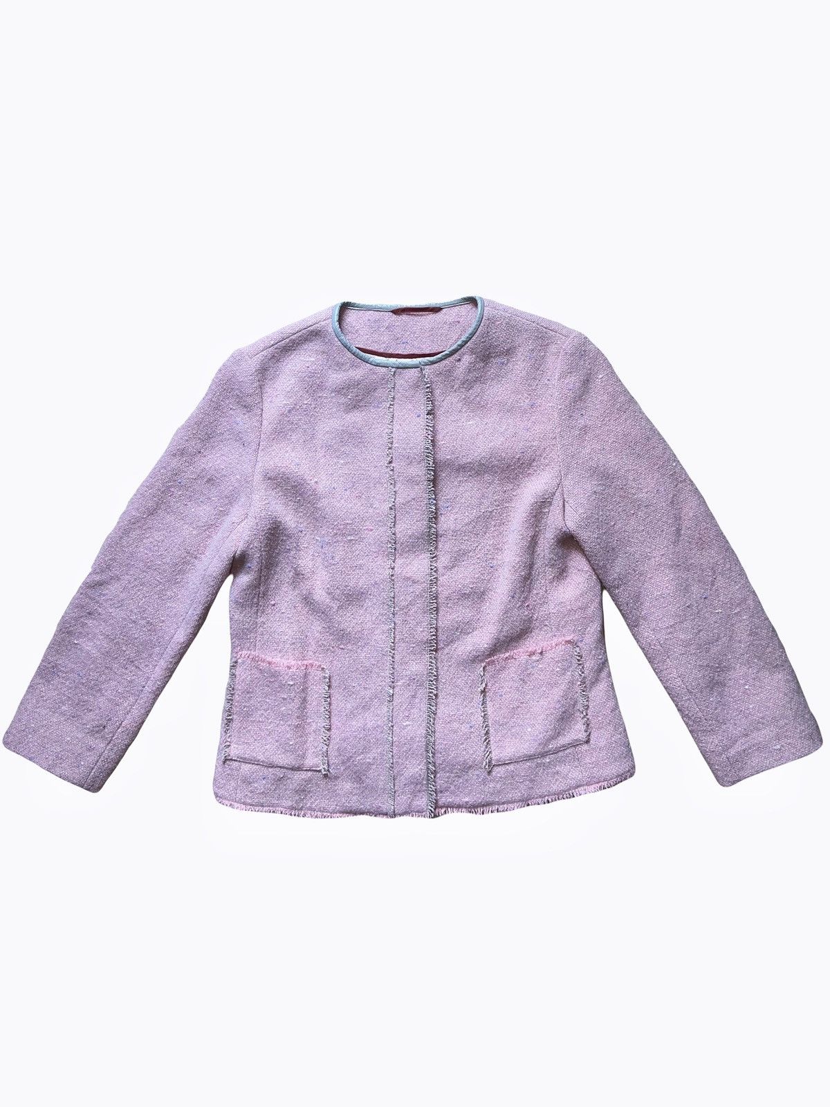 Japanese Brand Italy pink tweed jacket 💕🎀 Size XS / US 0-2 / IT 36-38 - 1 Thumbnail