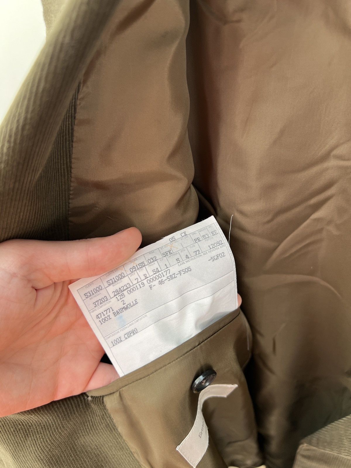 Ermenegildo Zegna Vintage Ermenegildo Zegna Fabric x Mientus Corduroy Blazer Size 54R - 11 Thumbnail