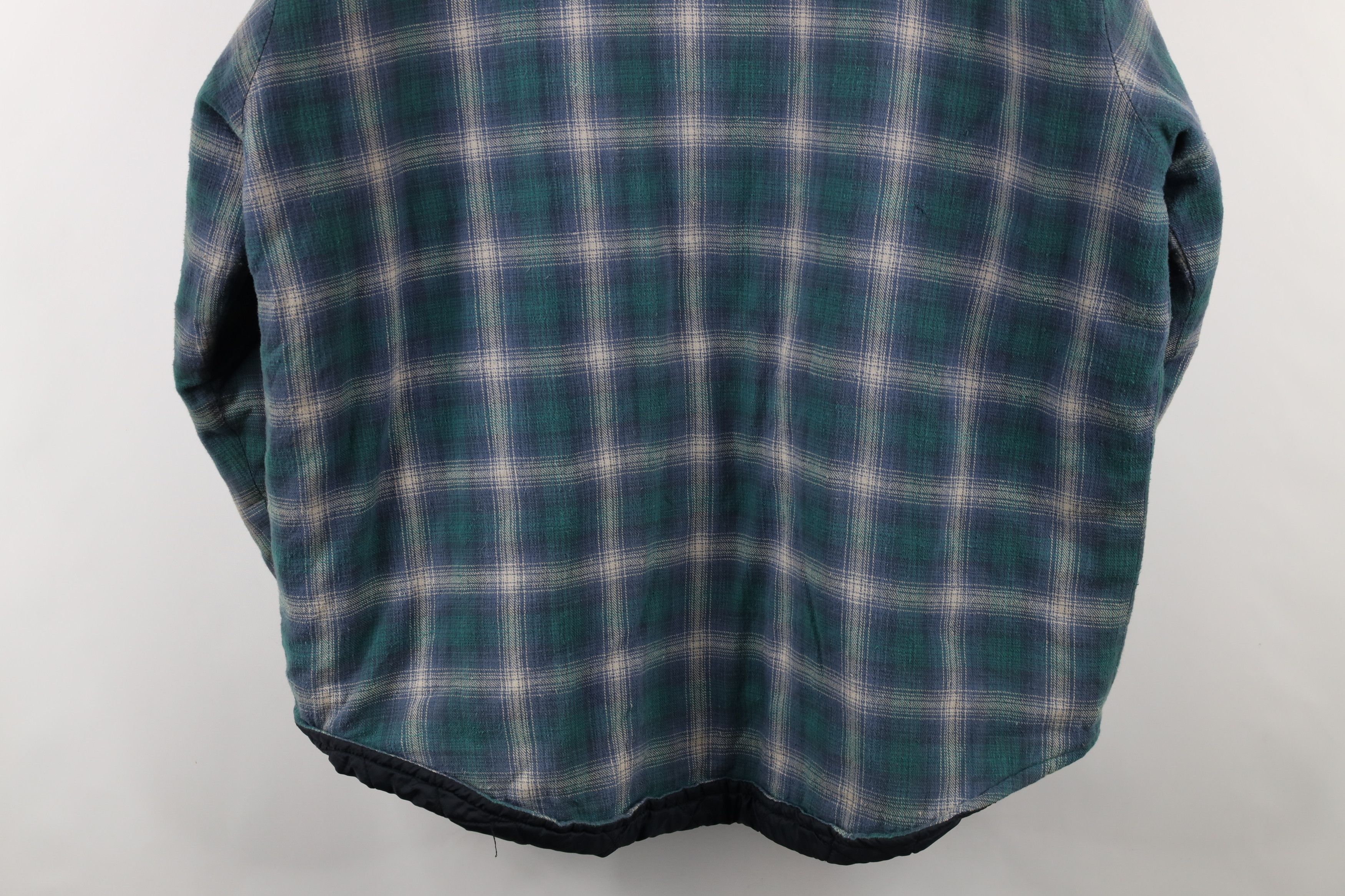 Vintage Vintage 90s Streetwear Quilted Flannel Shirt Jacket Shirt Size US XL / EU 56 / 4 - 17 Thumbnail