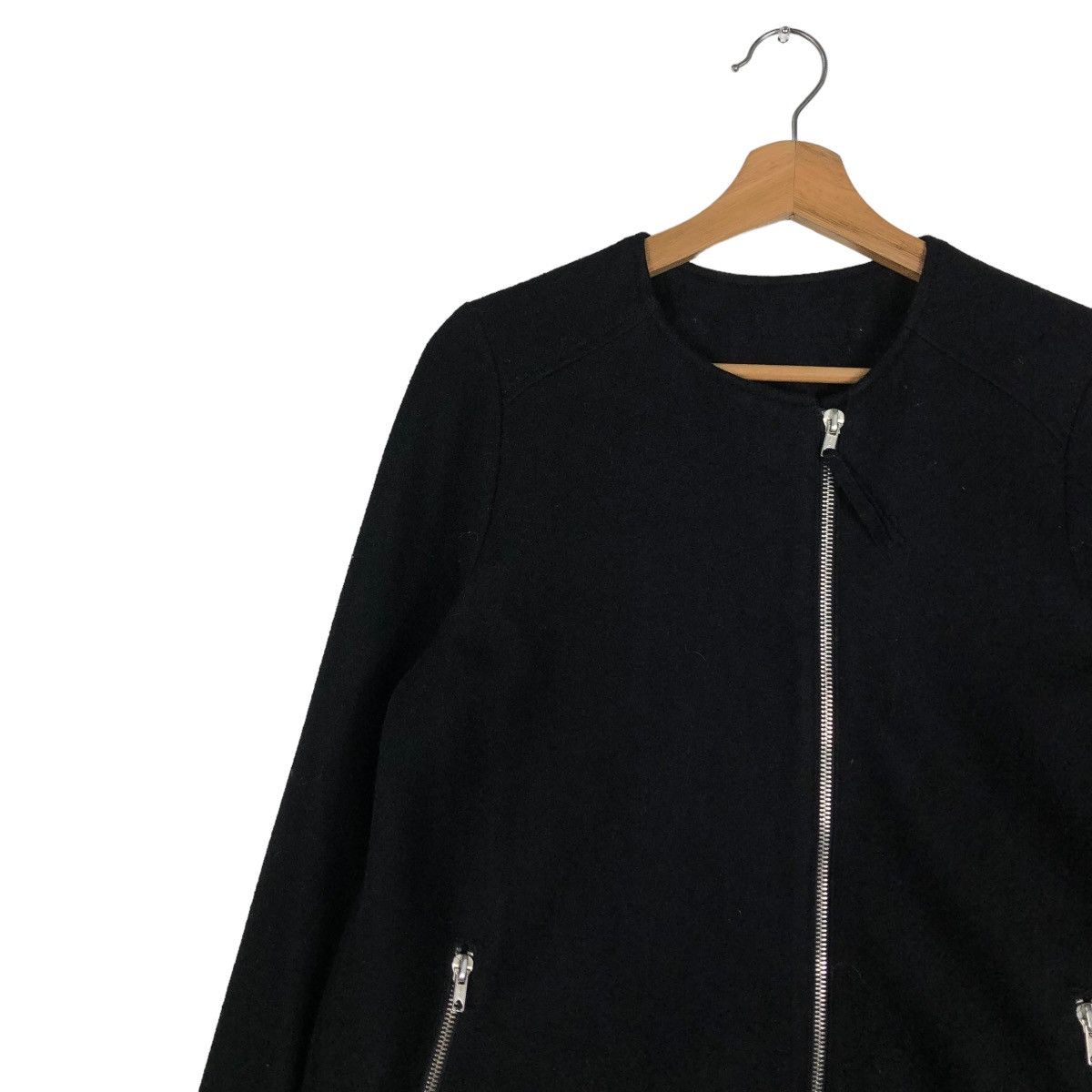 Japanese Brand 🔥VINTAGE BIKER JACKET ASYMMETRIC ZIPPER NARA ISSEY MIYAKE Size US S / EU 44-46 / 1 - 7 Thumbnail
