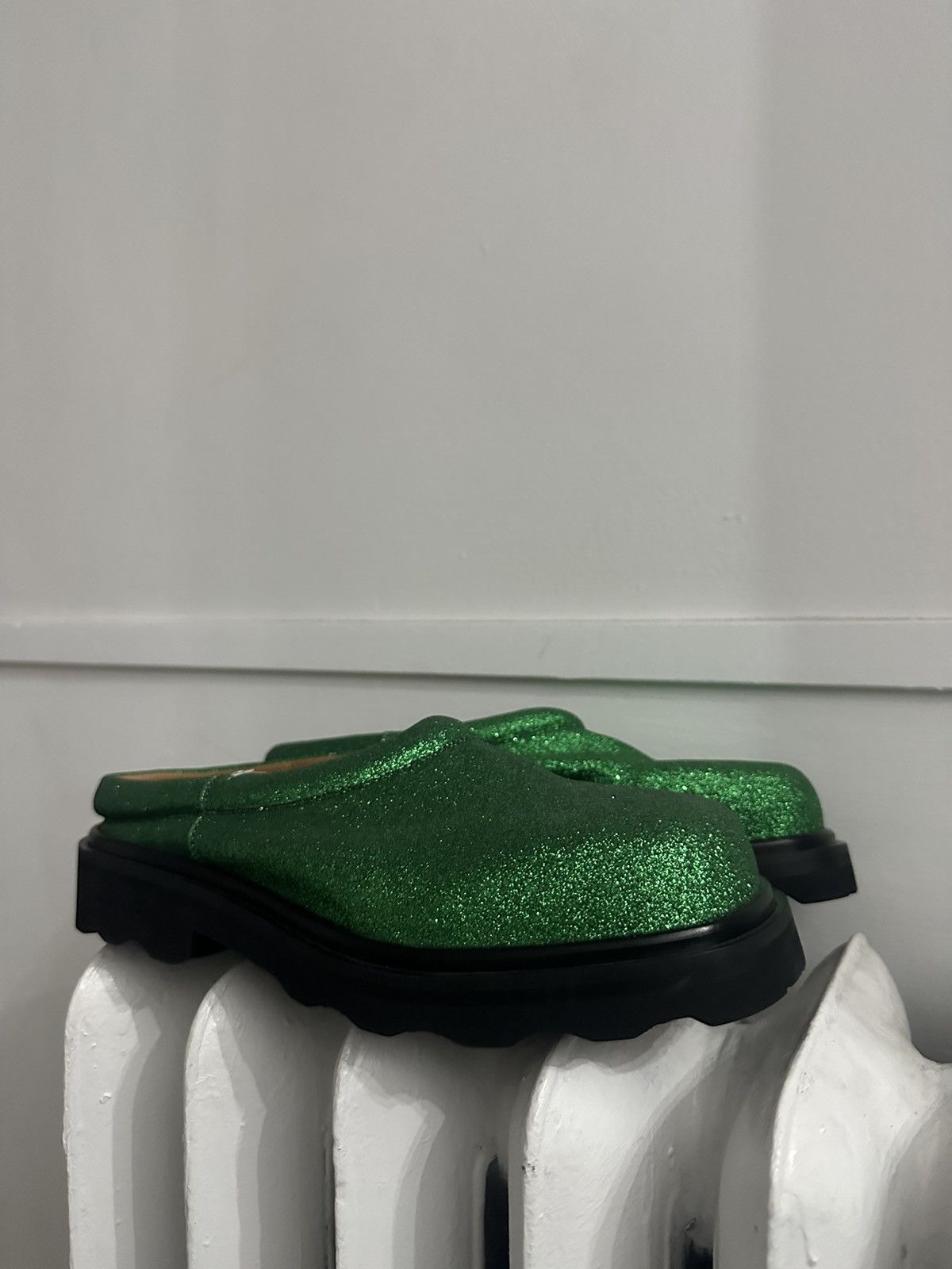 Marni Marni Green glitter loafers / slip ons Size US 10 / IT 40 - 1 Thumbnail