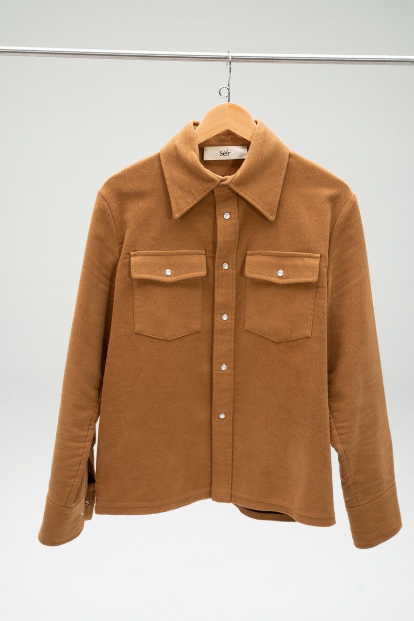 Sefr Sefr Matsy Moleskin Shirt Jacket in Brown Size US M / EU 48-50 / 2 - 1 Thumbnail