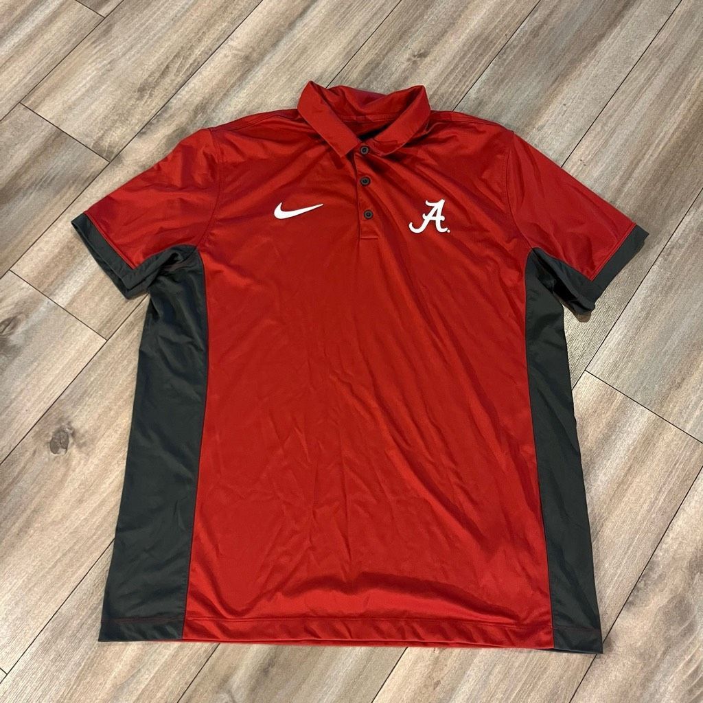 Nike Nike Alabama Red Athletic Casual Polo Men XL Size US XL / EU 56 / 4 - 1 Thumbnail