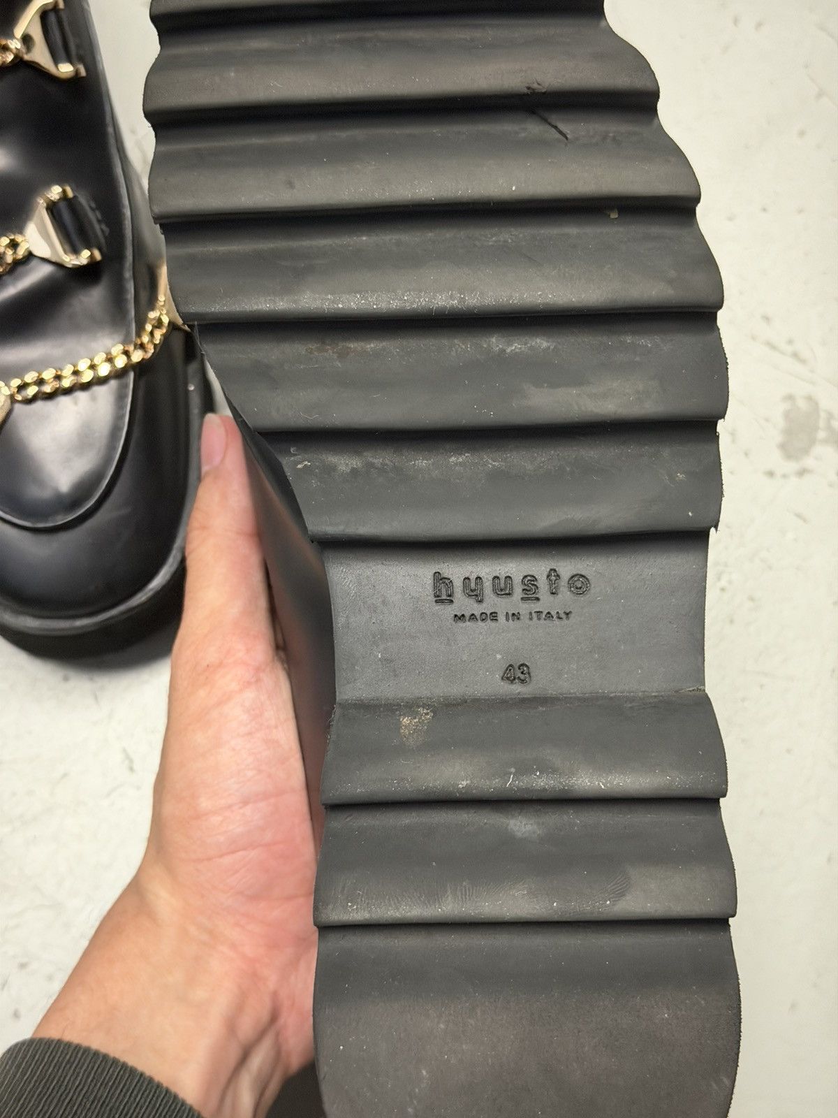 KIDILL Gold Chain Loafer Size US 8.5 / EU 41-42 - 3 Thumbnail