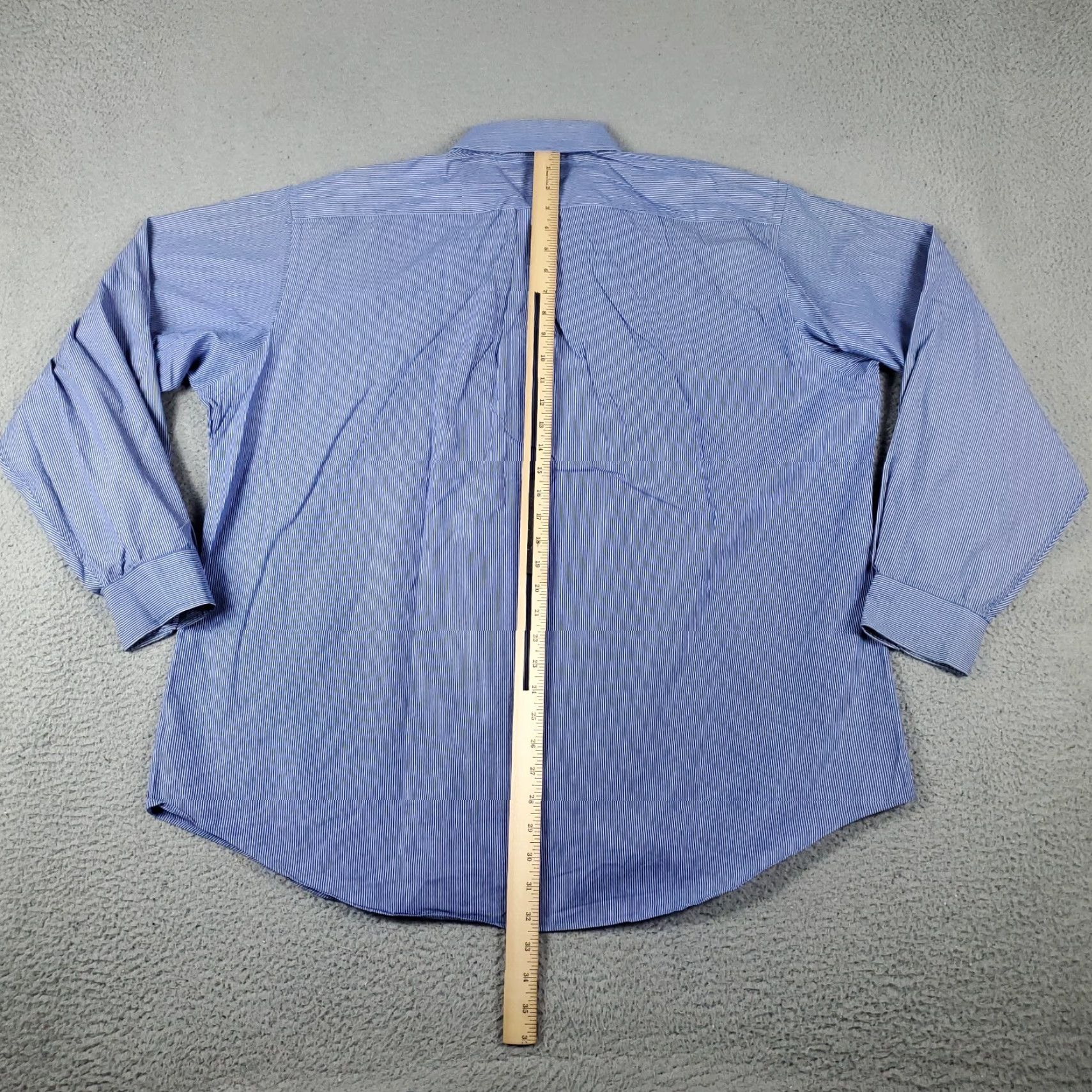Tommy Hilfiger VINTAGE Tommy Hilfiger Shirt Mens 2XL Blue Striped Button-Up Long Sleeve Casual, Business, Formal, Preppy Mens 2XL Blue Striped Button-Up Long Sleeve Size US XXL / EU 58 / 5 - 4 Thumbnail