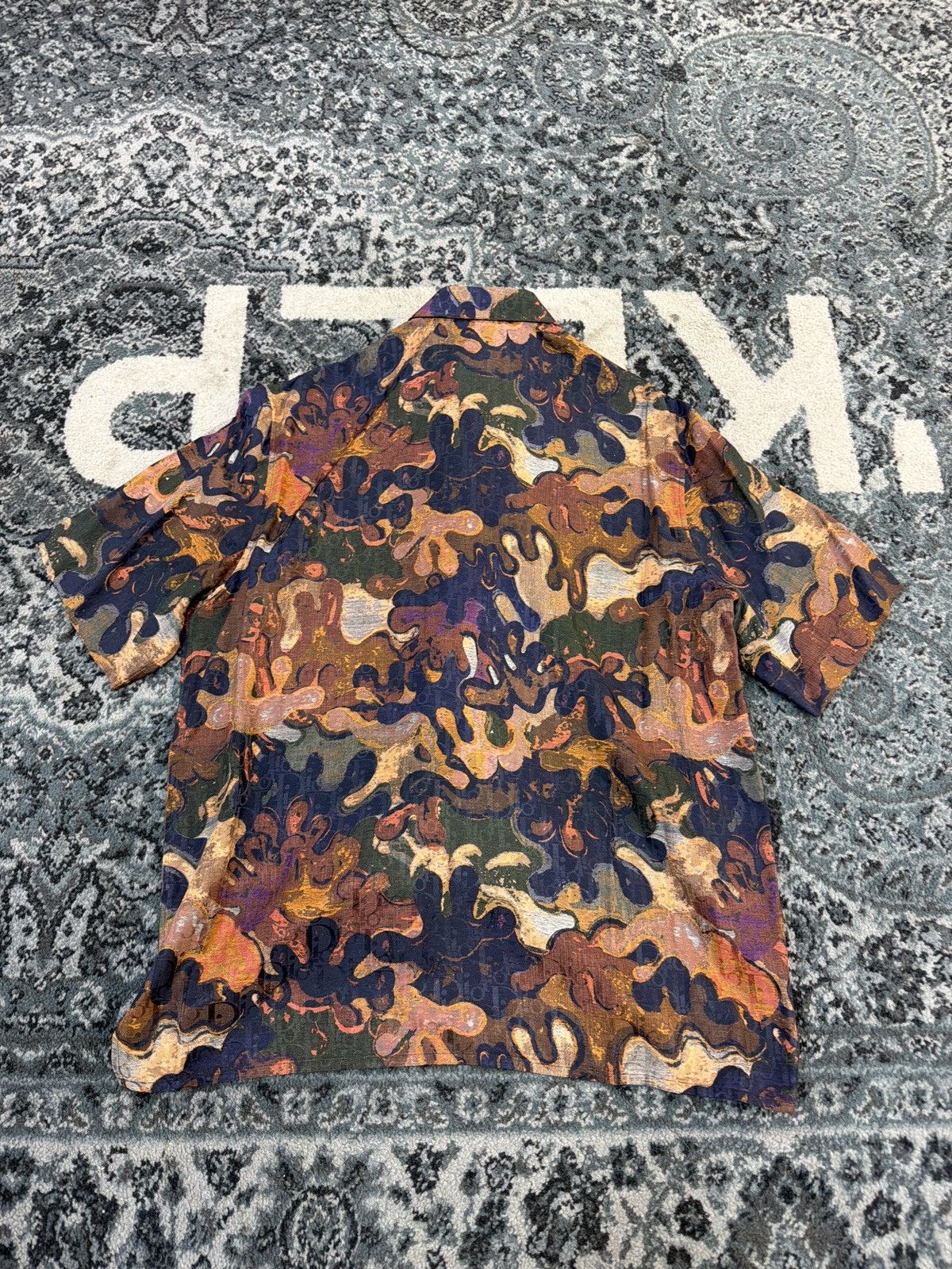 Dior Dior Peter Doig Silk Button Up Camo Brown Size US L / EU 52-54 / 3 - 2 Thumbnail