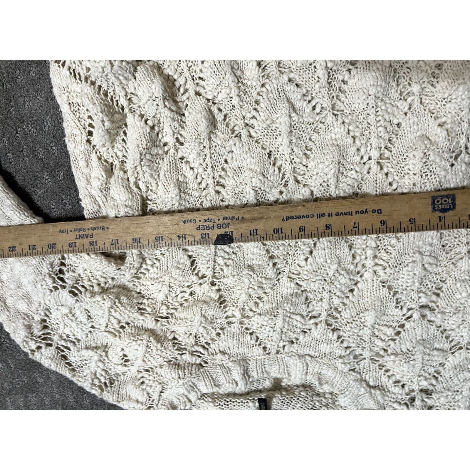 Vintage I Jeans By Buffalo Sweater Womens Medium White Long Sleeve Lightweight Pullover Size M / US 6-8 / IT 42-44 - 4 Thumbnail