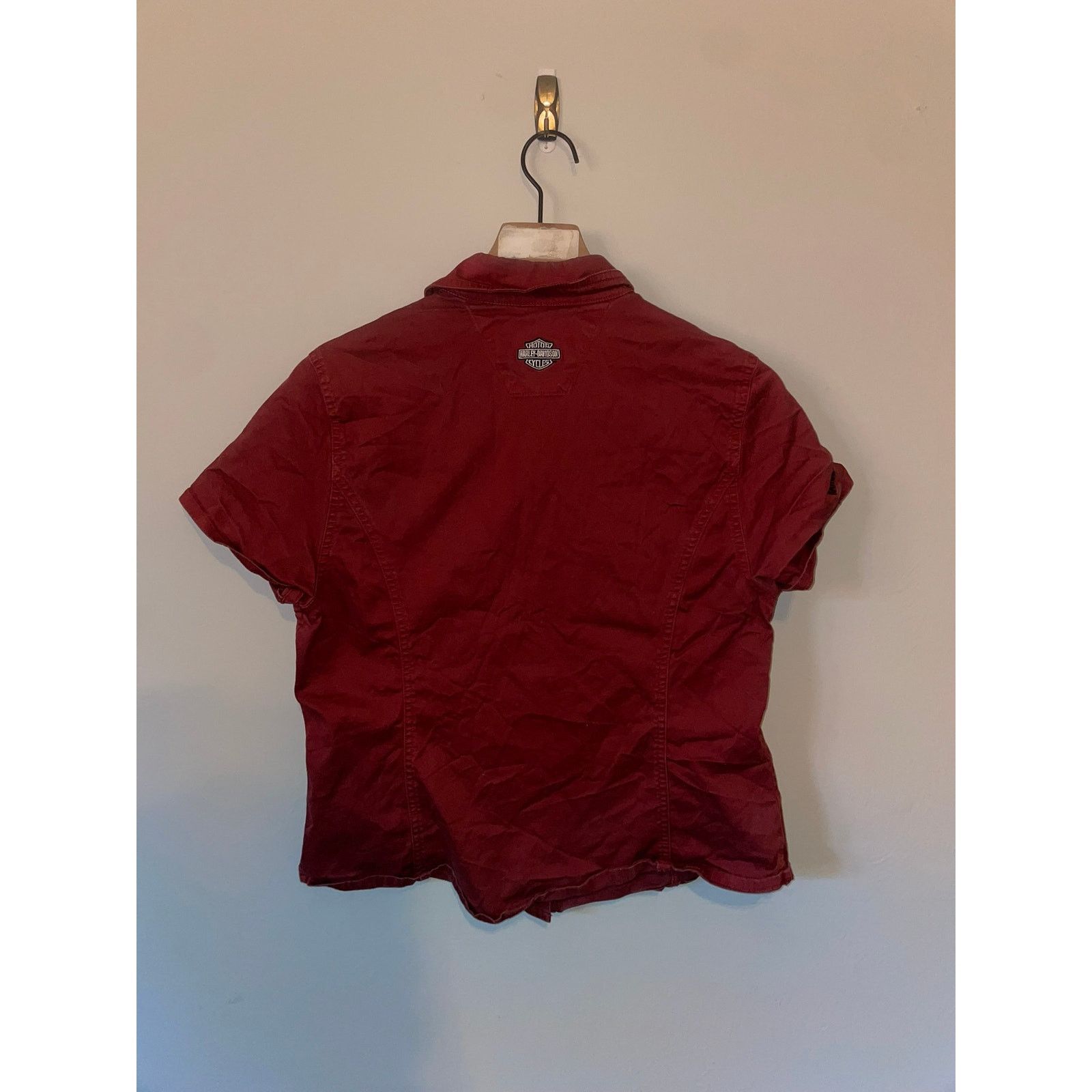 Harley Davidson Y2K Women's Harley Davidson Button Motorcycle Top Shirt L Size L / US 10 / IT 46 - 5 Thumbnail