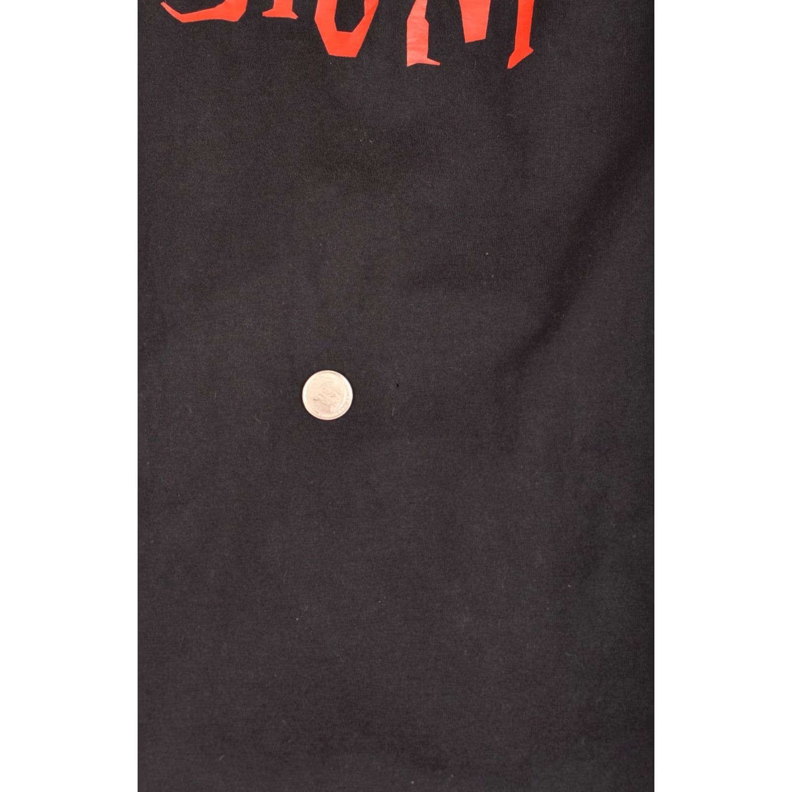 Fruit Of The Loom Fruit of the Loom Redrum Vintage T-Shirt Tee Made in Morocco Size XL, Men, Black, 100% cotton, Solid, T-Shirt, Vintage, 90s? Size US XL / EU 56 / 4 - 4 Thumbnail