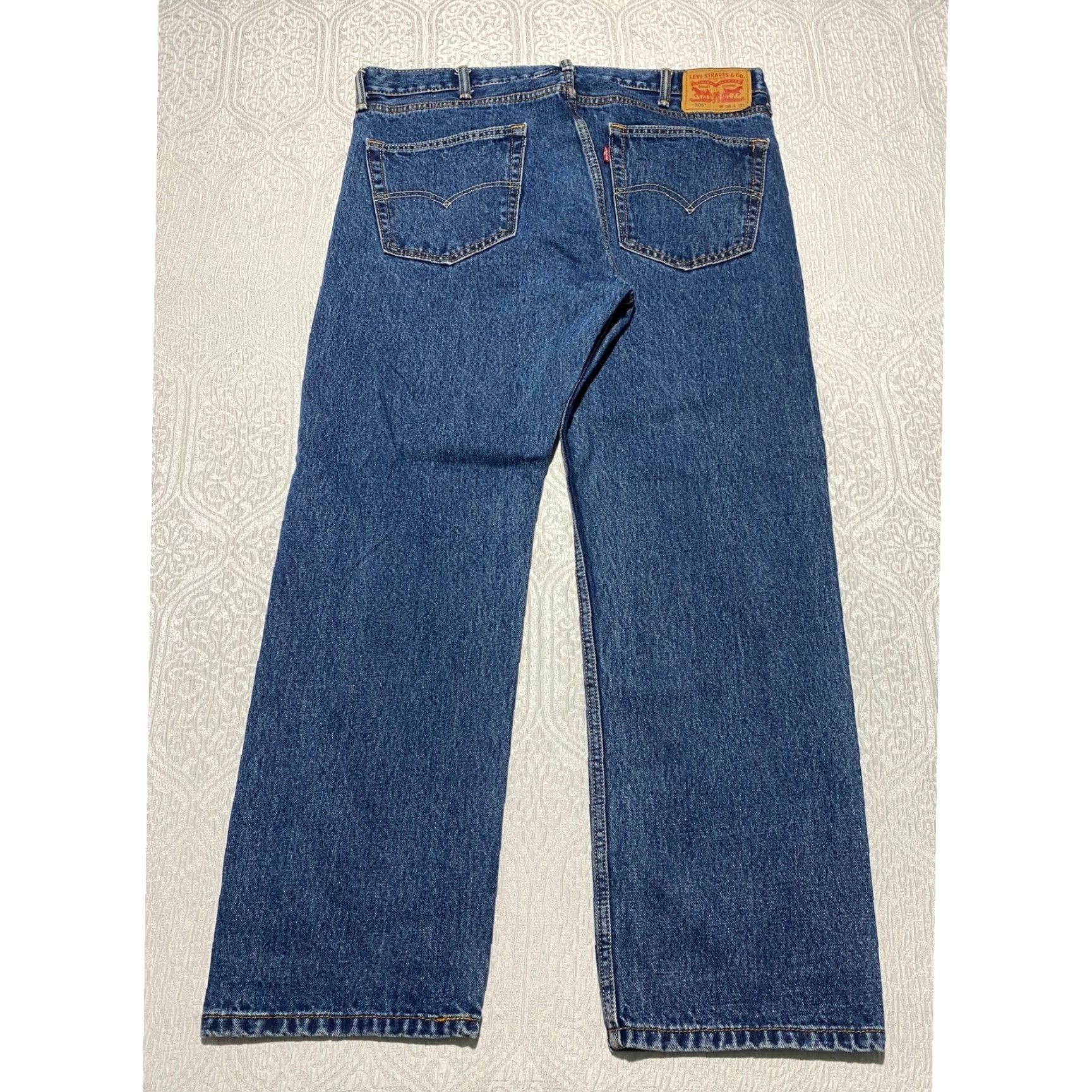 Levi's Levi's 505 Jeans Mens Regular Fit Denim Blue 38x30 Pants Straight Pocket Cotton Denim Zip Button Inseam 30 Vintage No Size US 38 / EU 54 - 2 Thumbnail