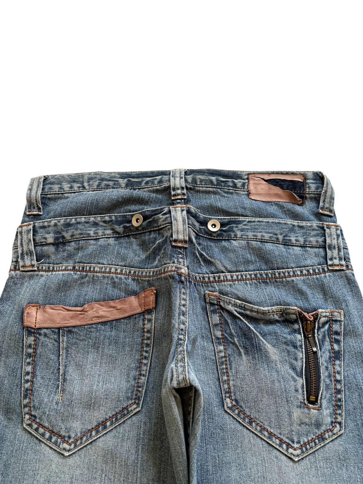 Japanese Brand Vintage Japanese Brand Double Waist Bush Pant Jeans Size US 32 / EU 48 - 8 Thumbnail