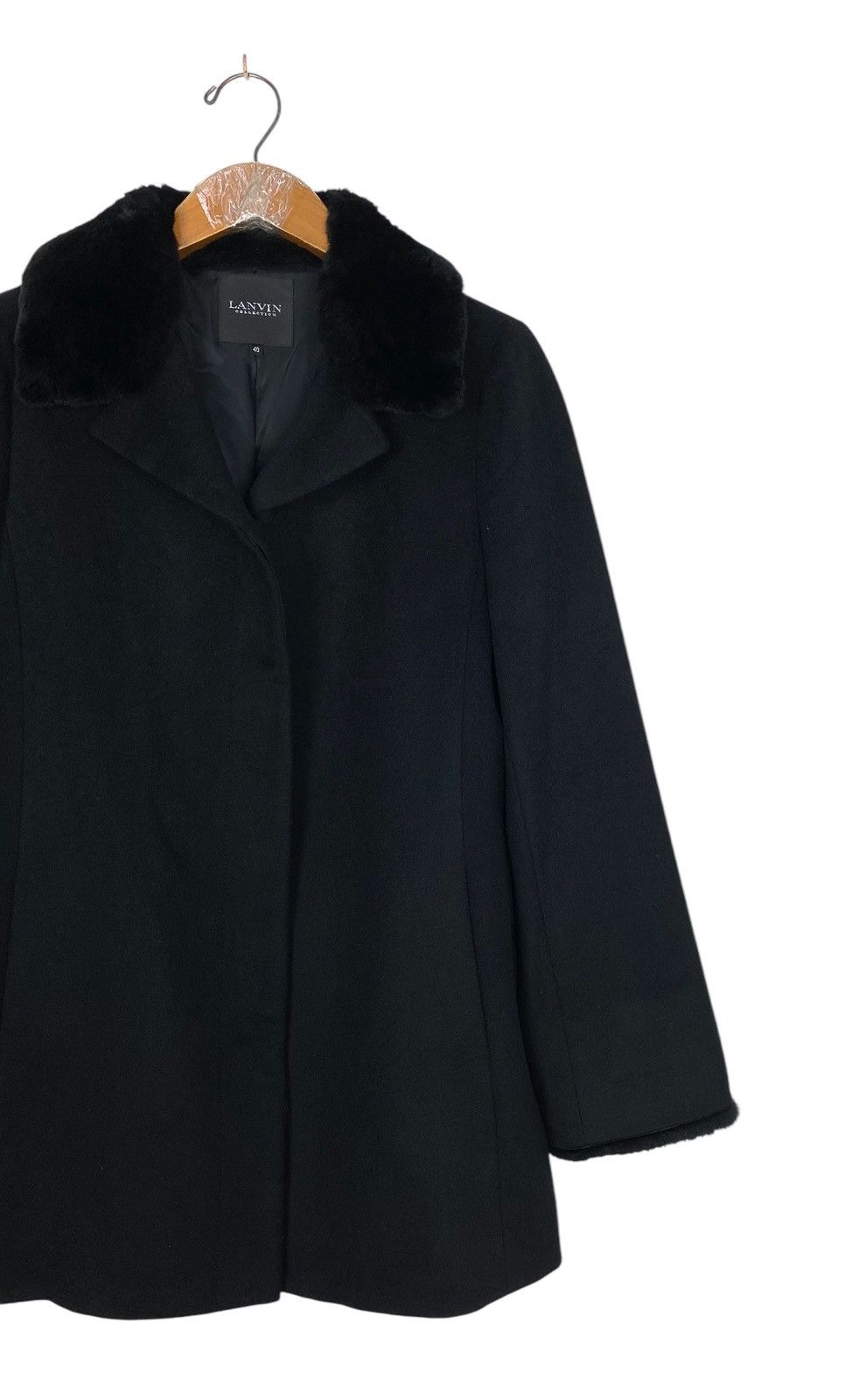 Lanvin Rare‼️ Lanvin Collection Fur Double Collar Coat Made Japan Size M / US 6-8 / IT 42-44 - 3 Thumbnail