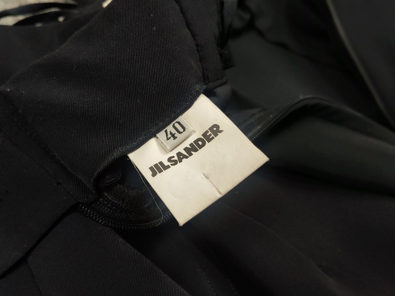 Jil Sander Vintage Jil Sander Woman Polyamide Dark blue ankle Zip Pants Size 40" / US 18 - 15 Thumbnail