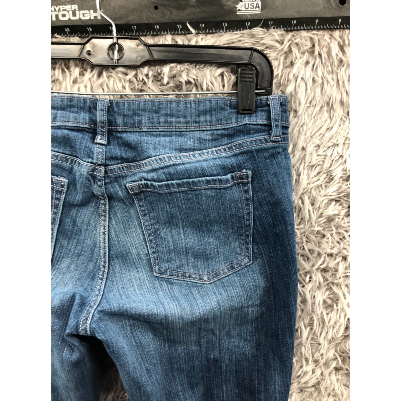 Gap Gap Jeans Skinny Roll Up Size 10 Womens Mid Rise Medium Wash Blue Denim Size 32" / US 10 / IT 46 - 6 Thumbnail
