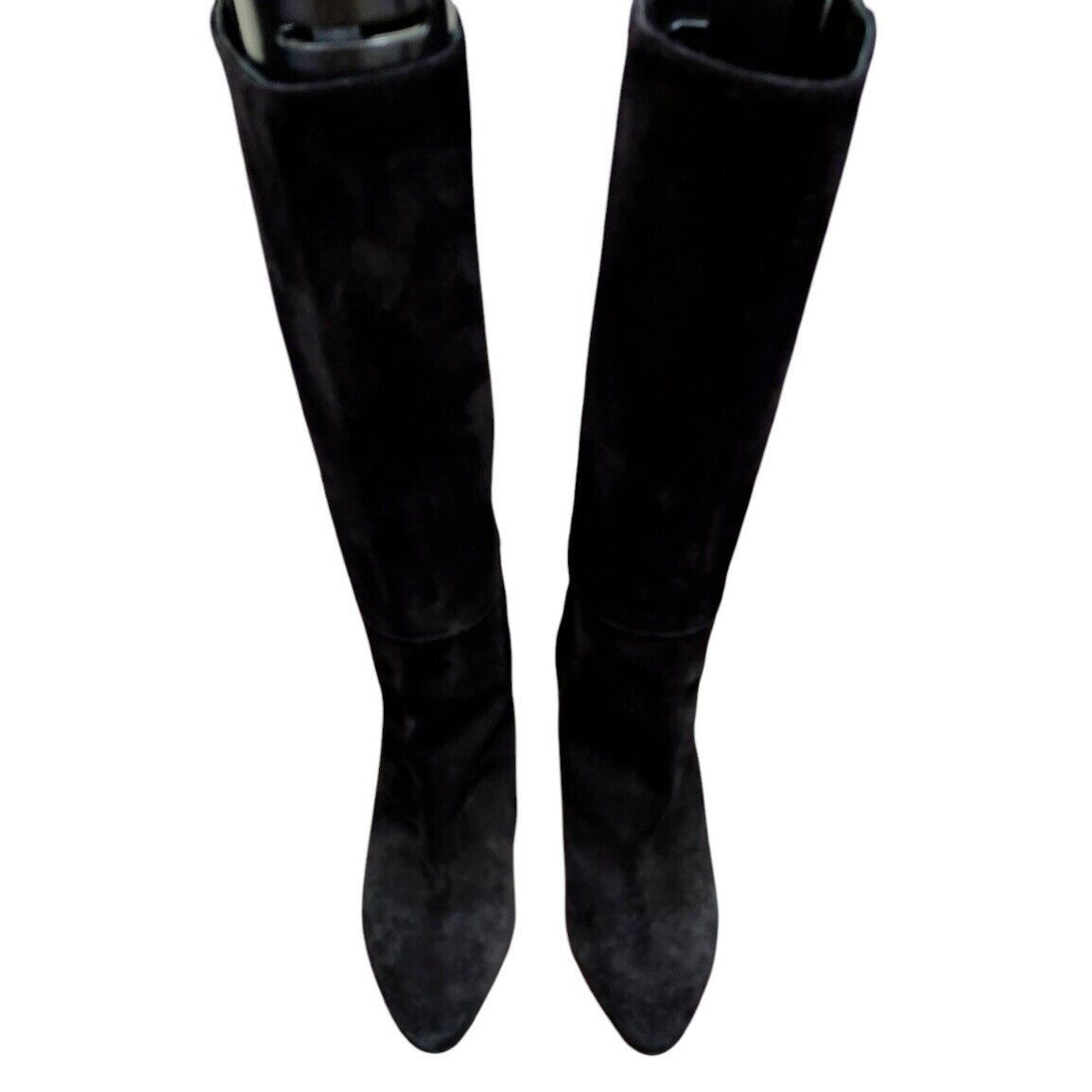 Longchamp Longchamp Roseau Heeled boots Black suede Bamboo logo Size US 7.5 / IT 37.5 - 4 Thumbnail