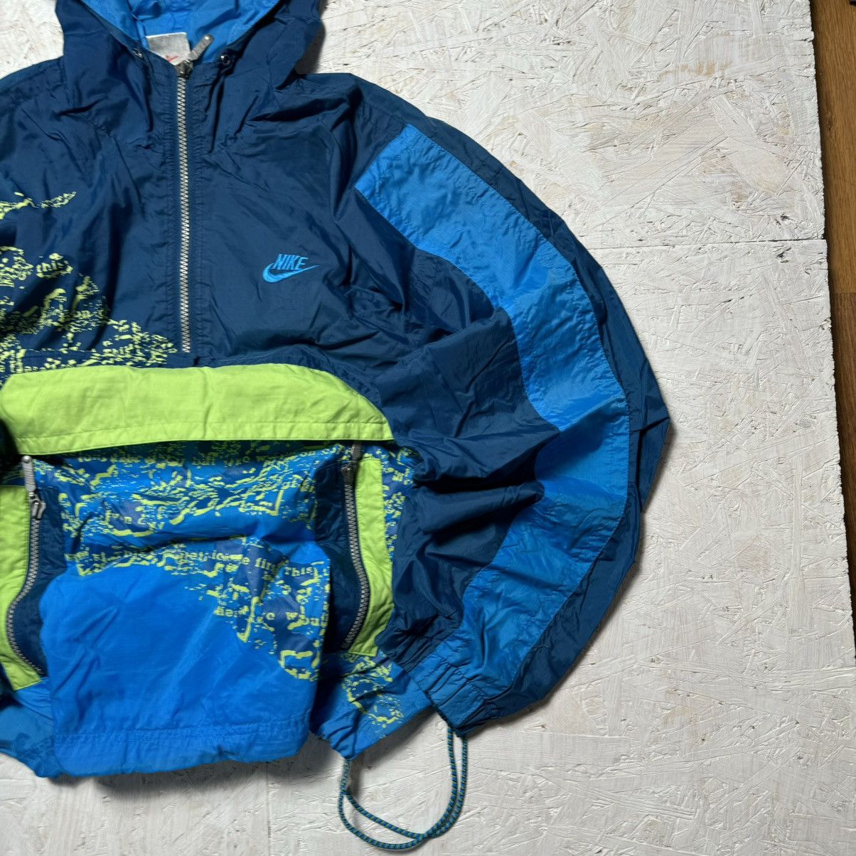 Nike × Vintage Nike 80s vintage boxy nylon anorak / light jacket retro og Size US S / EU 44-46 / 1 - 3 Thumbnail