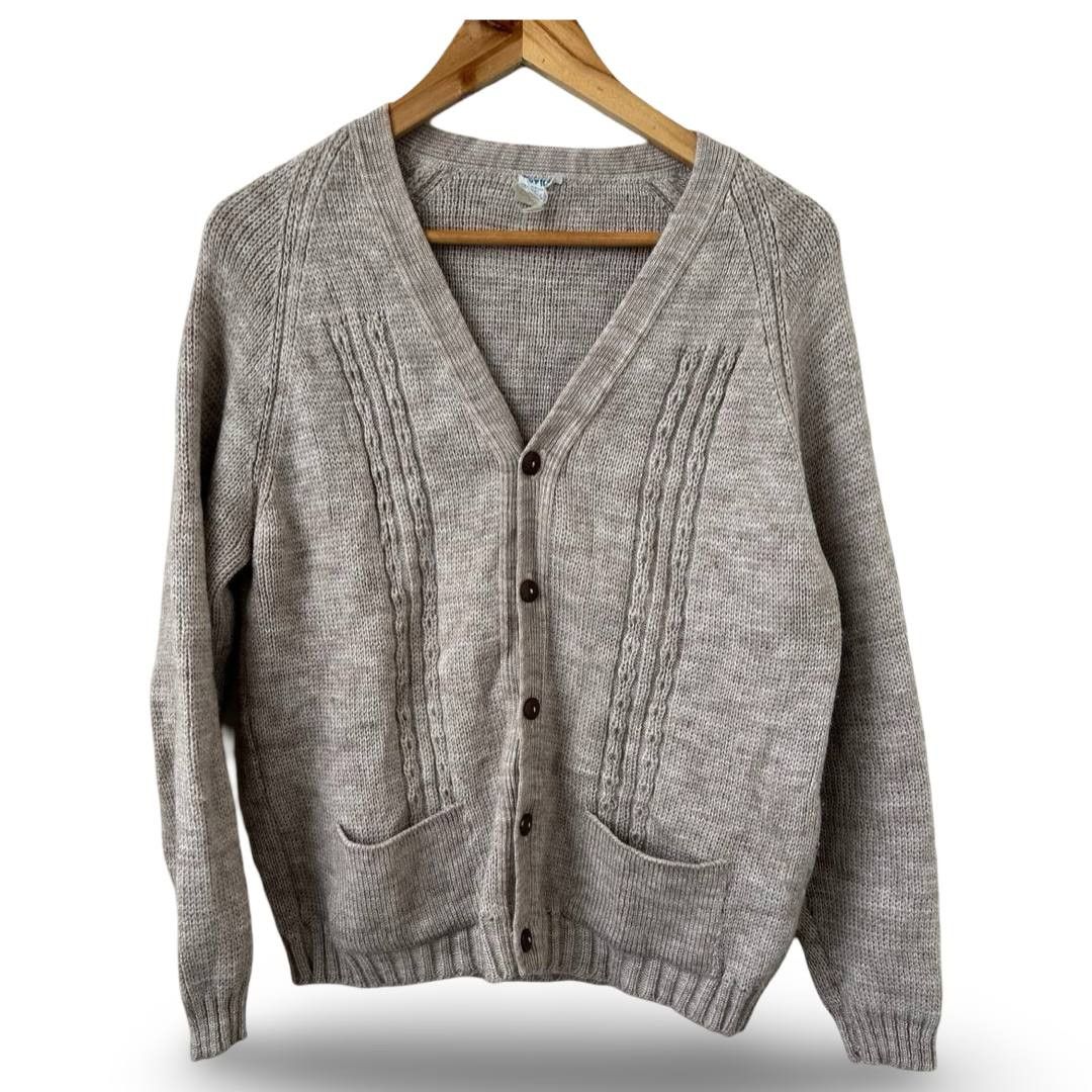Vintage Vtg wool knitted cardigan 812 Size US M / EU 48-50 / 2 - 1 Preview
