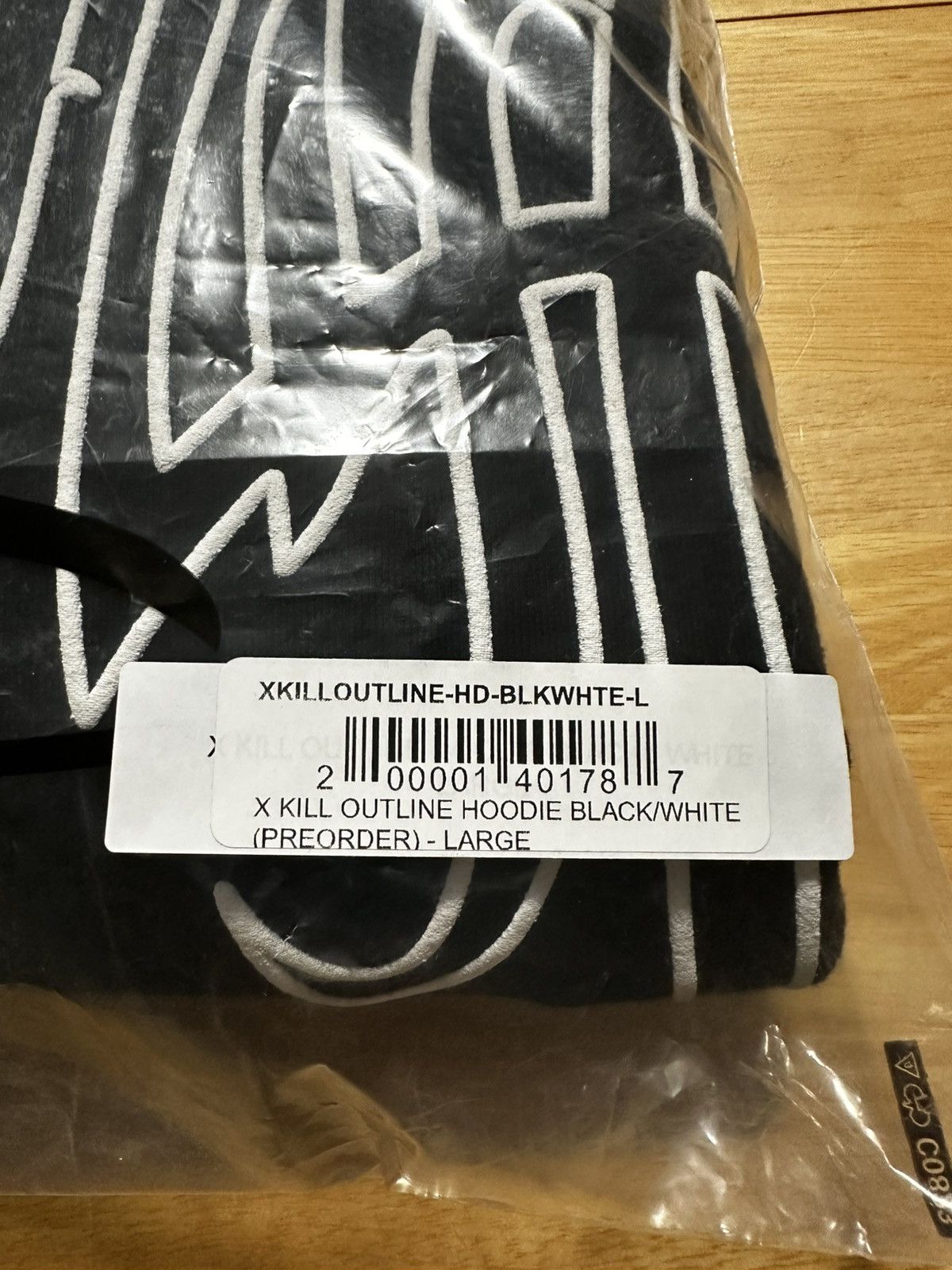 Revenge Revenge Kill Outline Hoodie White/Black - L Size US L / EU 52-54 / 3 - 3 Thumbnail