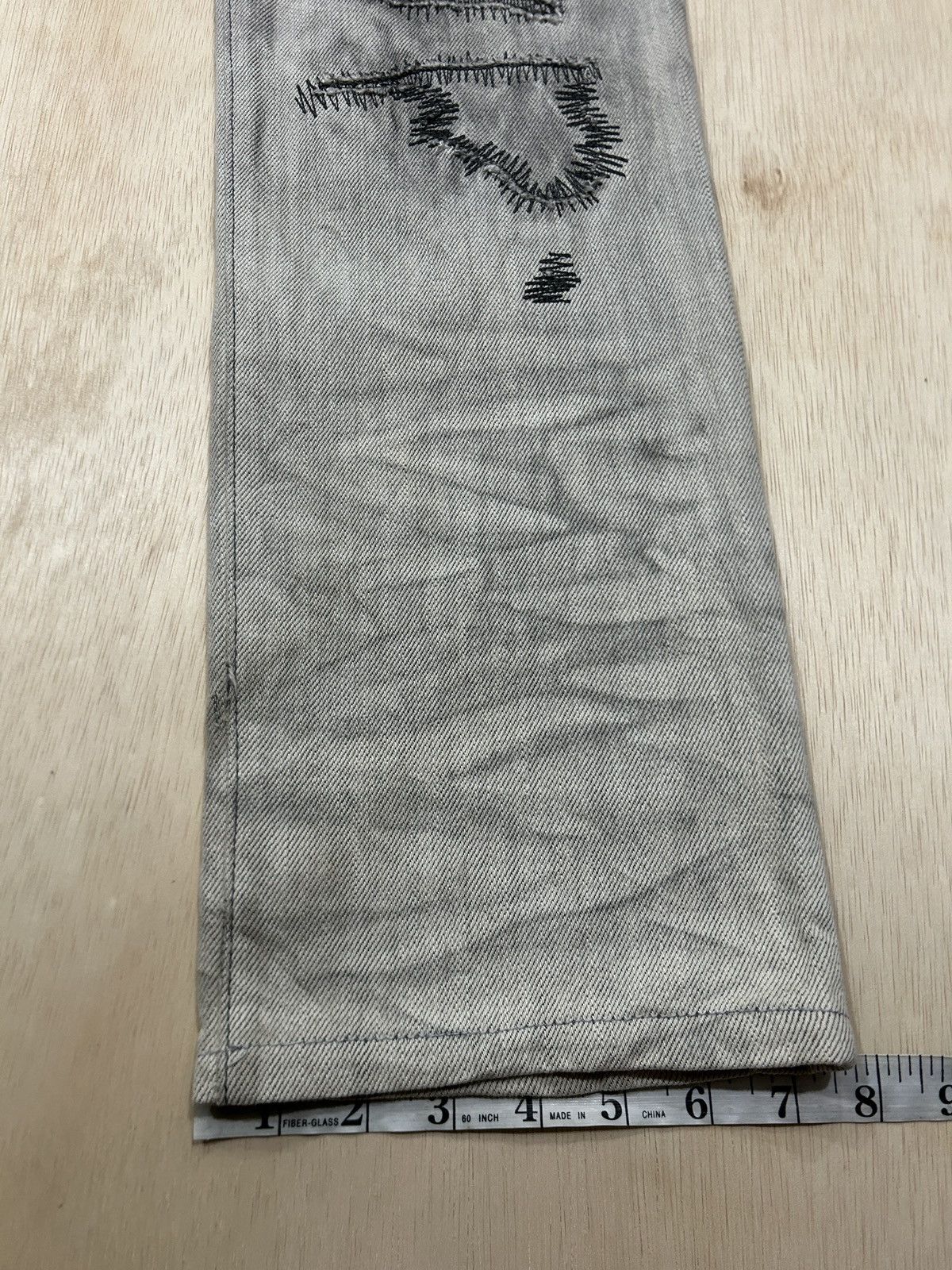 semanticdesign Vintage SemanticDesign Clawmark Distressed Trashed Jeans Size US 31 - 16 Thumbnail