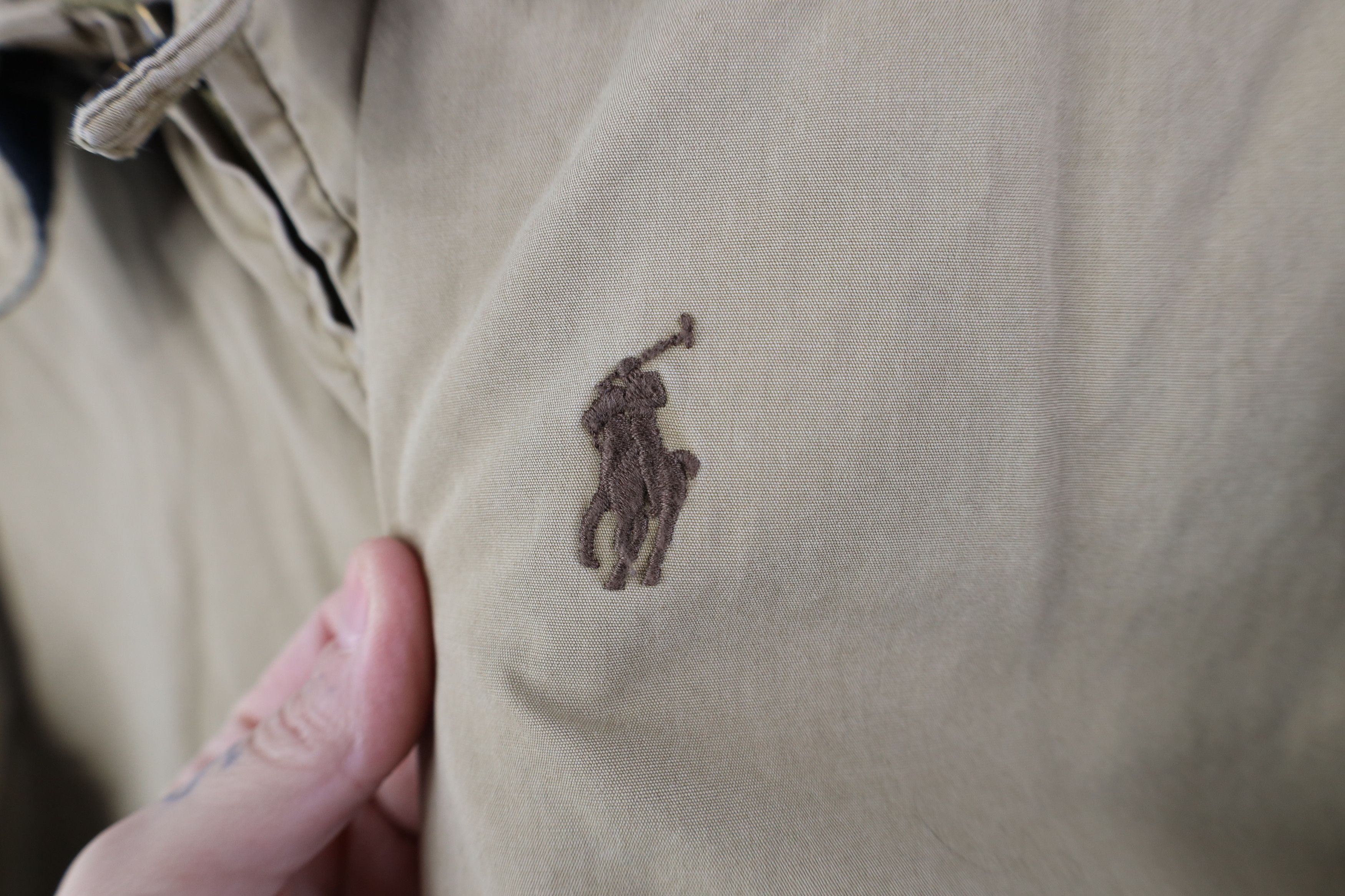 Ralph Lauren Vintage Ralph Lauren Lined Full Zip Bomber Jacket Beige Size US XXL / EU 58 / 5 - 4 Thumbnail