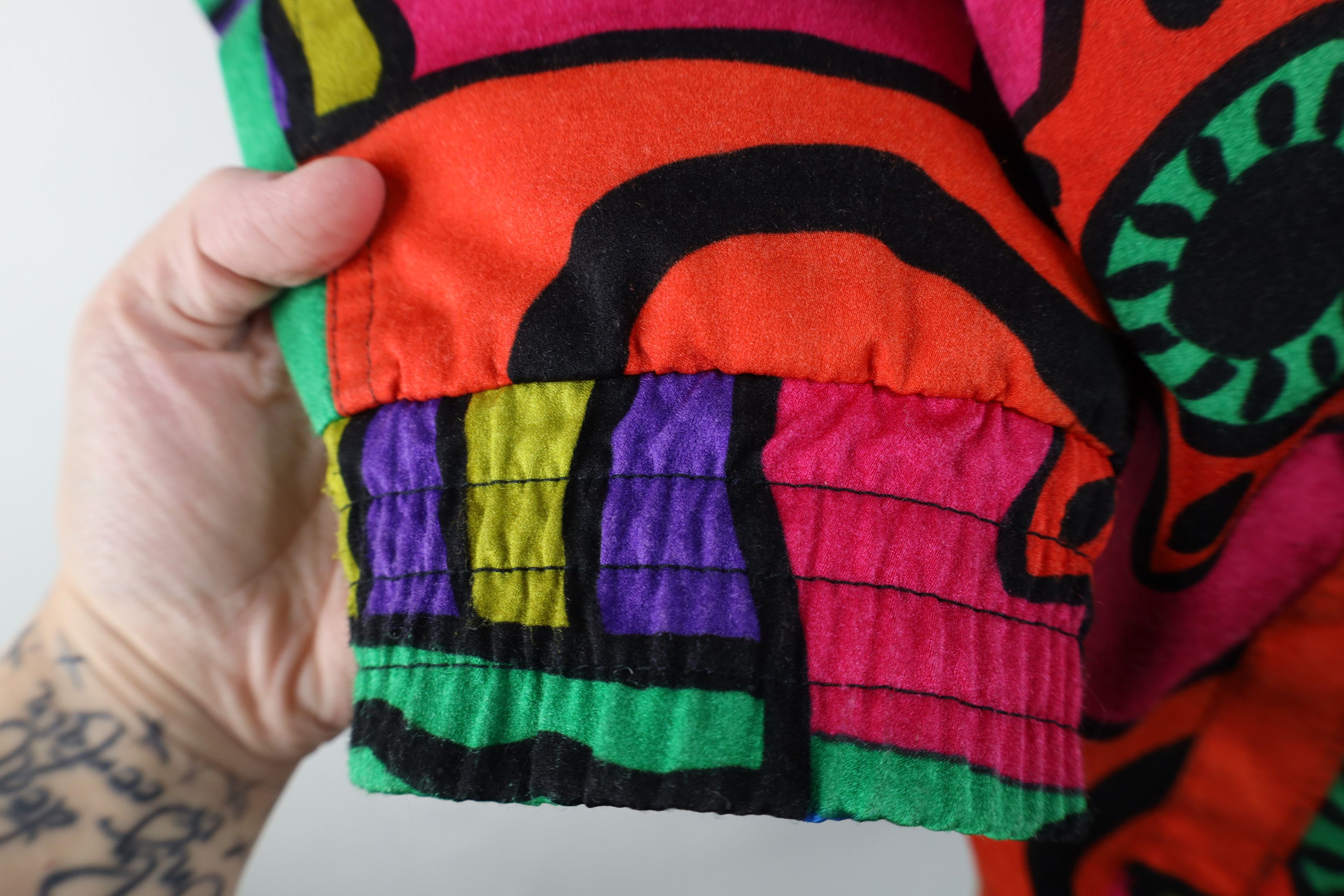 Vintage Vintage 90s Streetwear Abstract Rainbow Art Parka Jacket Size S / US 4 / IT 40 - 8 Thumbnail