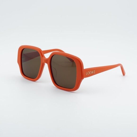 Loewe Loewe LW40134U 42E Sunglasses Orange Square Frame, Brown Size ONE SIZE - 1 Thumbnail
