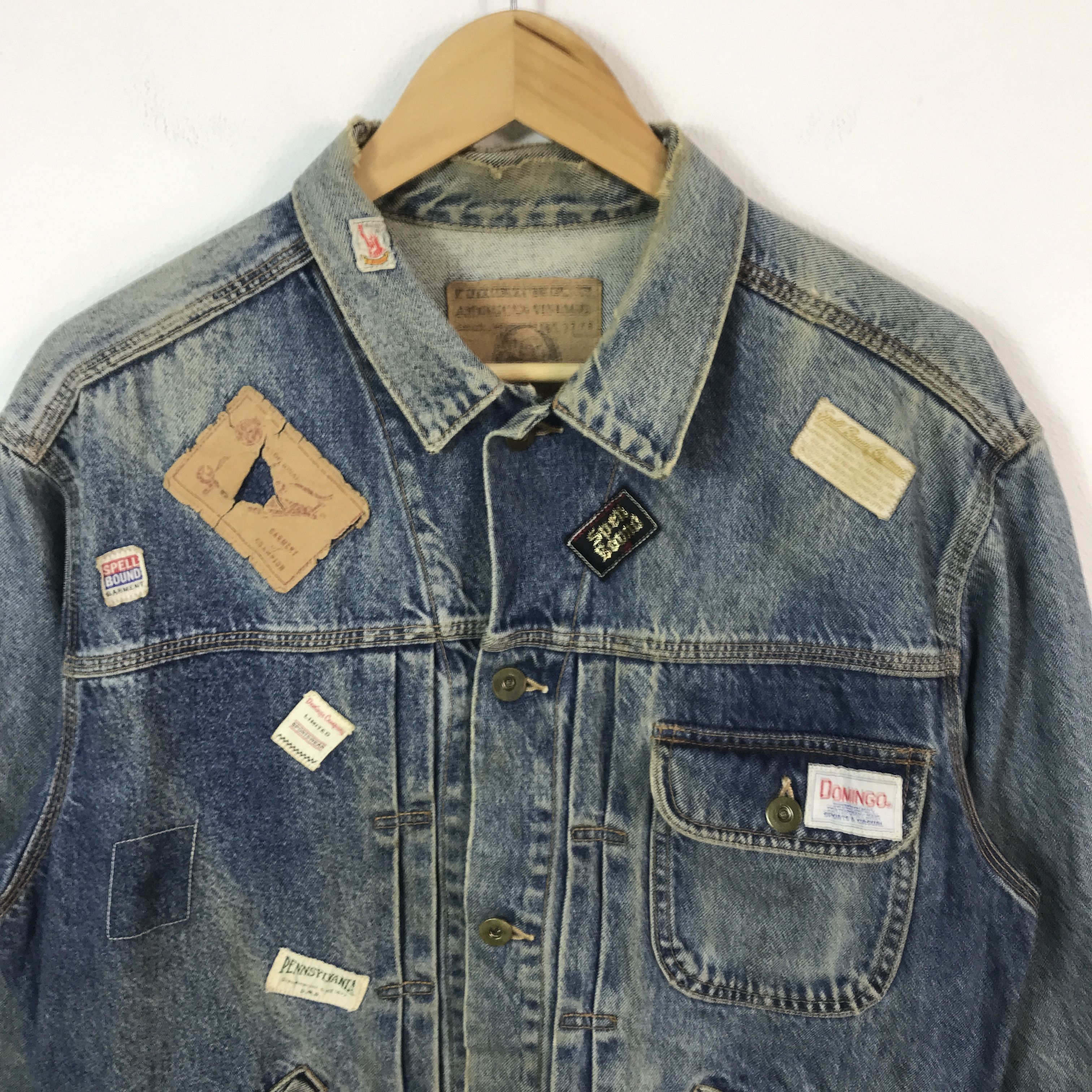 Spellbound Vintage spell bound Japan Distressed Button jacket Size US L / EU 52-54 / 3 - 3 Thumbnail