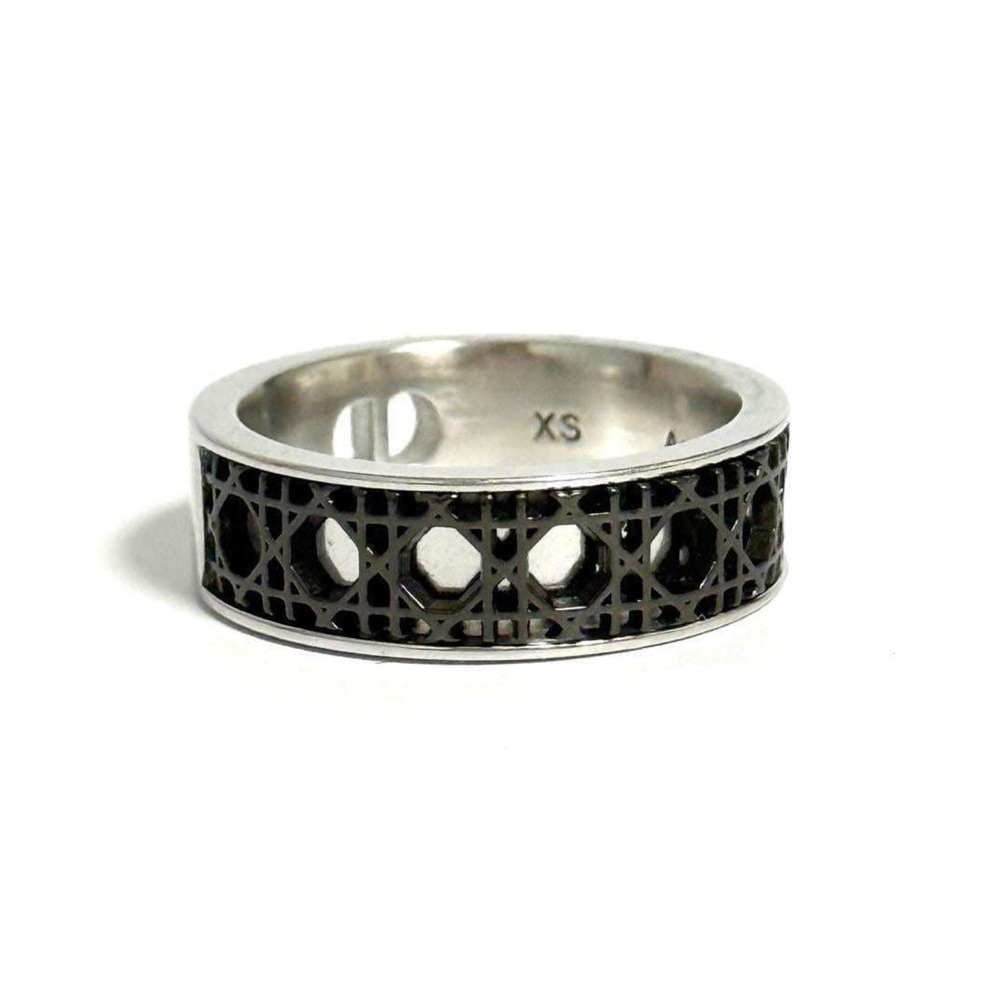 Dior Christian Dior Dior Men's Cannage Ring, 925 Silver Size ONE SIZE - 1 Thumbnail