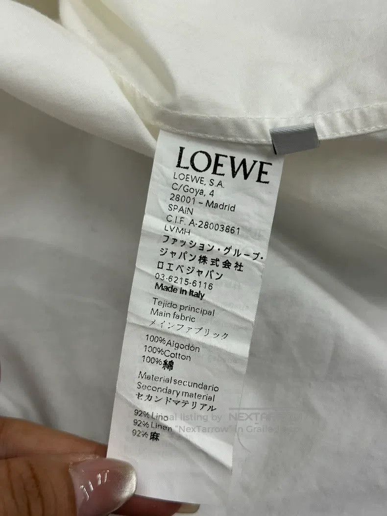 Loewe LOEWE White Irregular Patchwork Lace Long Sleeve Top Size XS / US 0-2 / IT 36-38 - 5 Thumbnail