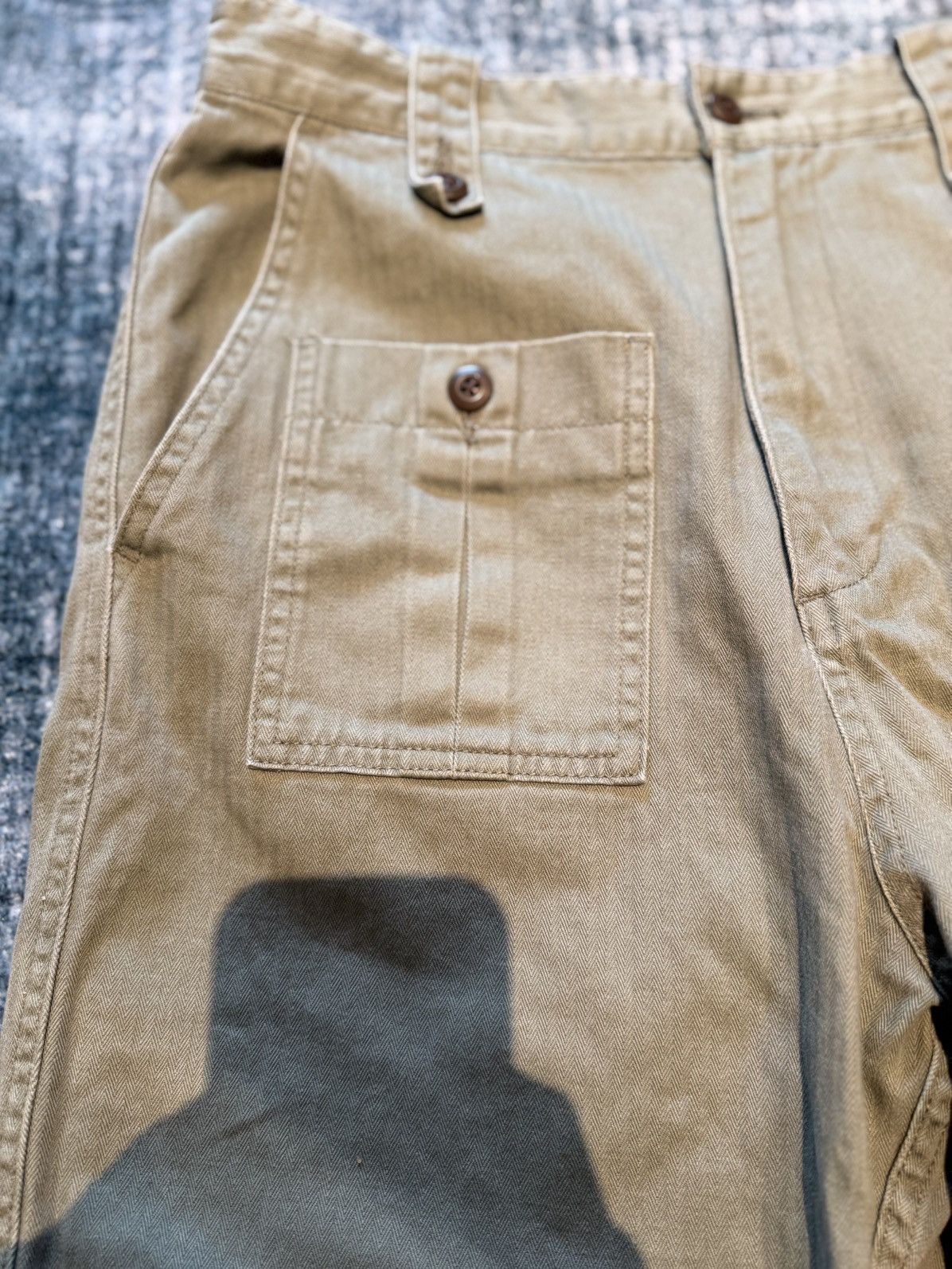 Denim & Co. Green Cargo Vintage Workwear Pants Size US 30 / EU 46 - 3 Thumbnail