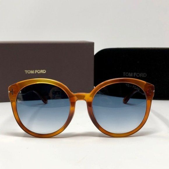 image of NWT Tom Ford Philippa Ft0503 - 53W Sunglasses in Brown, Men's