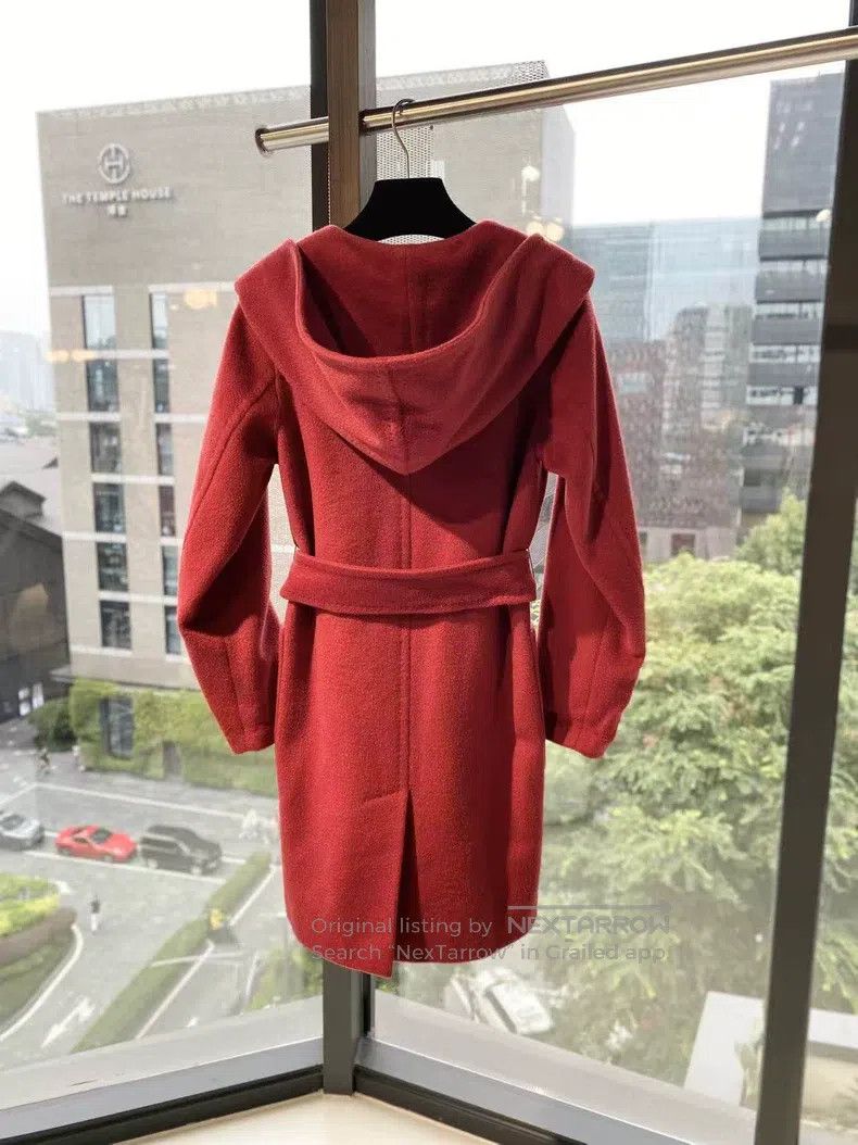 Max Mara Max Mara Red hooded coat Size 4XL / US 24-26 - 2 Thumbnail