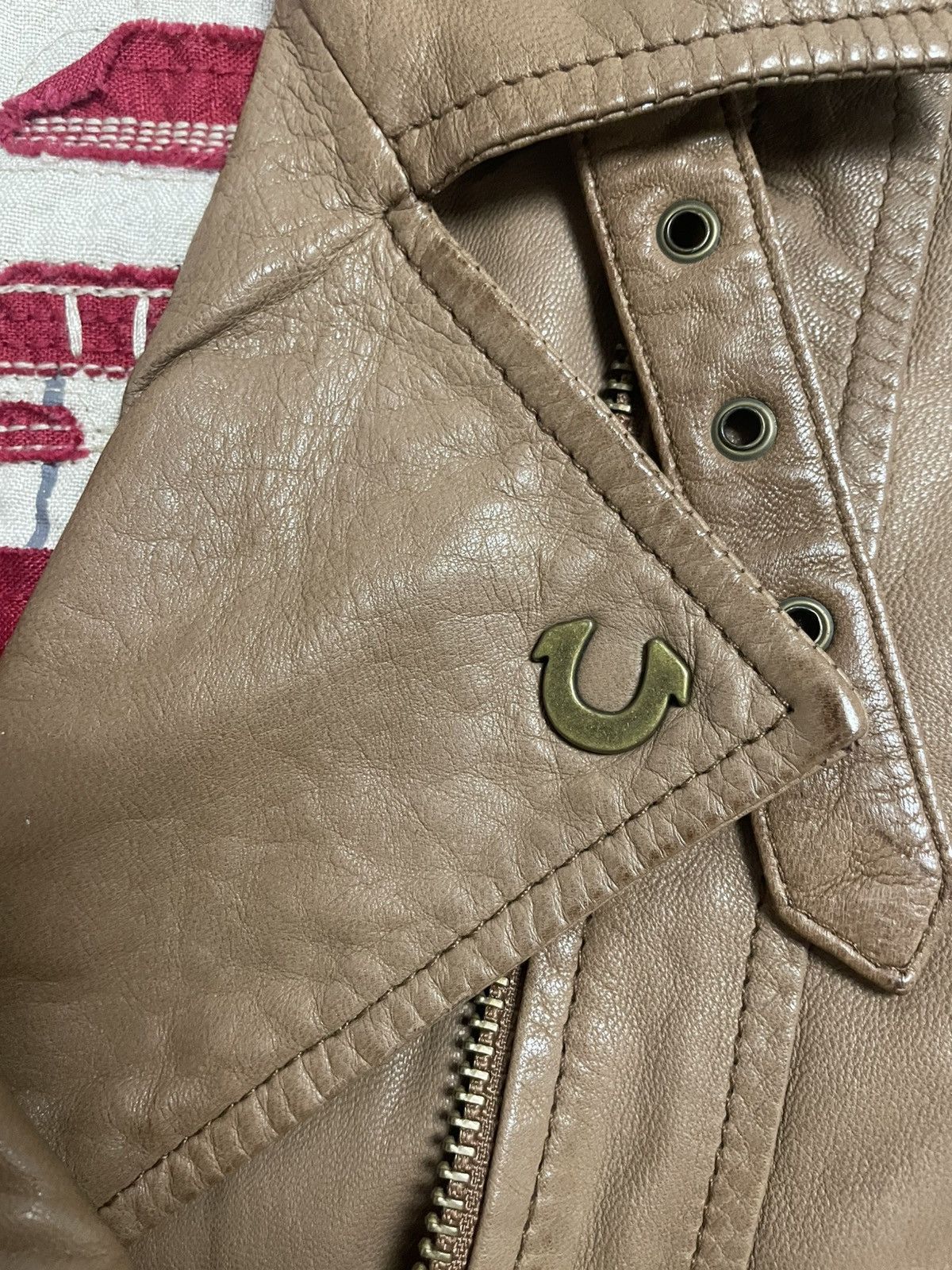 True Religion True Religion leather jacket brown Y2K Avant Garde kill bill Size XS / US 0-2 / IT 36-38 - 3 Thumbnail