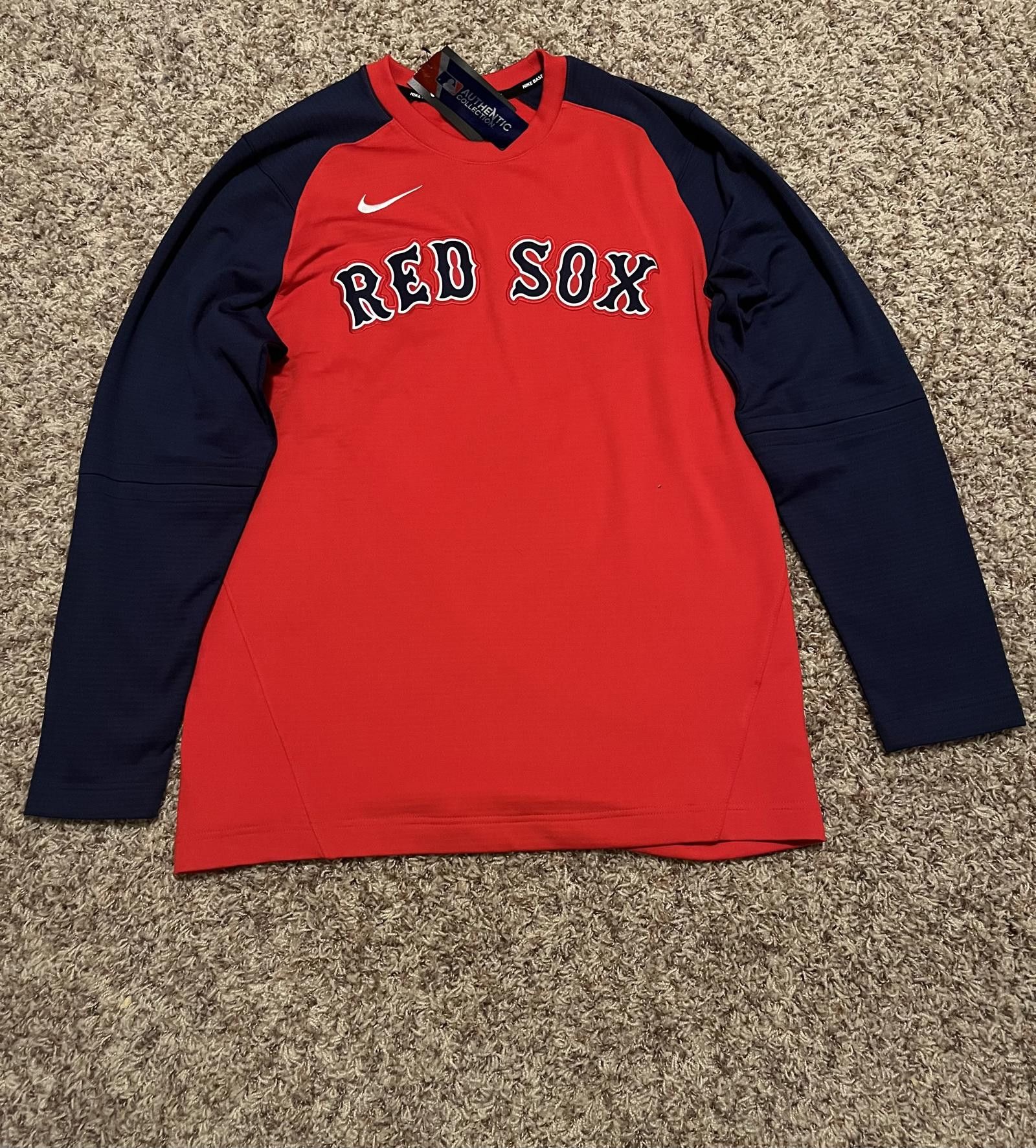 Nike Nike Men's Boston Red Sox Navy/Red Authentic Pullover Sweatshirt Size US M / EU 48-50 / 2 - 1 Thumbnail