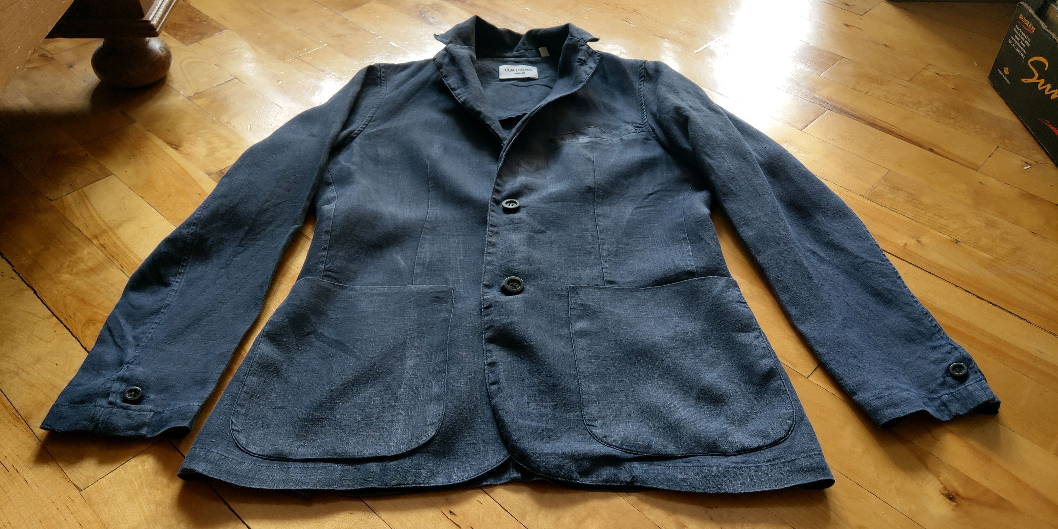 Our Legacy Vintage 100% Linen Kimono Jacket goth alt Darkfashion Rare Size XS / US 0-2 / IT 36-38 - 10 Thumbnail