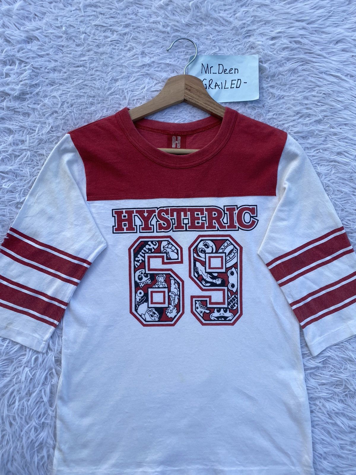 Hysteric Glamour Vintage Hysteric Glamour 69 Three Quarter T-shirt Size US S / EU 44-46 / 1 - 1 Thumbnail