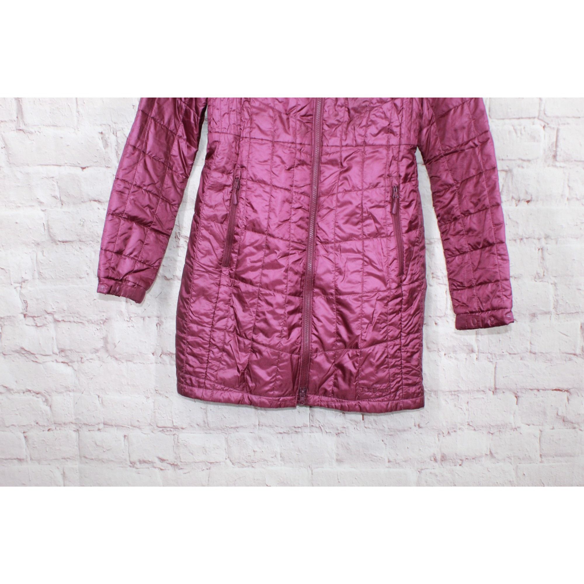 L.L. Bean LL Bean Pink Quilted Packaway Hooded Coat Size XXS / US 00 / IT 34 - 2 Thumbnail