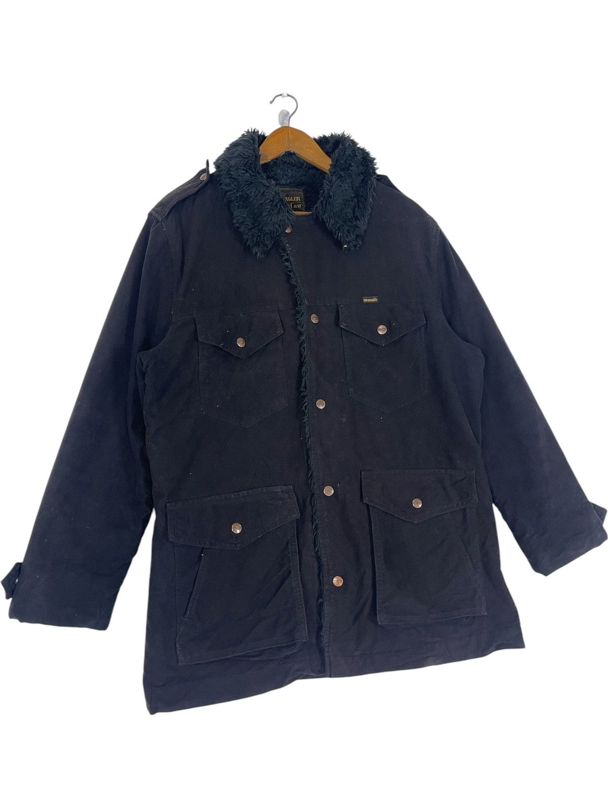 Japanese Brand × Wrangler WRANGLER WRANGE COAT FUR JACKET Size US XL / EU 56 / 4 - 5 Thumbnail