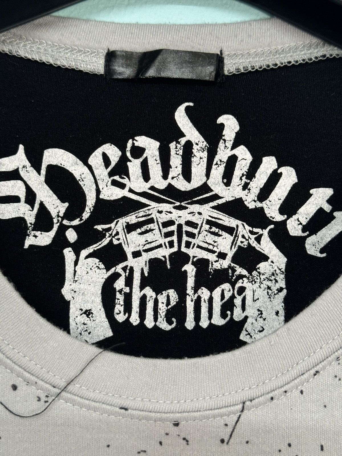 If Six Was Nine 💥RARE PUNK DESIGN DEADBUTT IN THE HEAD SKULL SPLASH ART Size L / US 10 / IT 46 - 7 Thumbnail